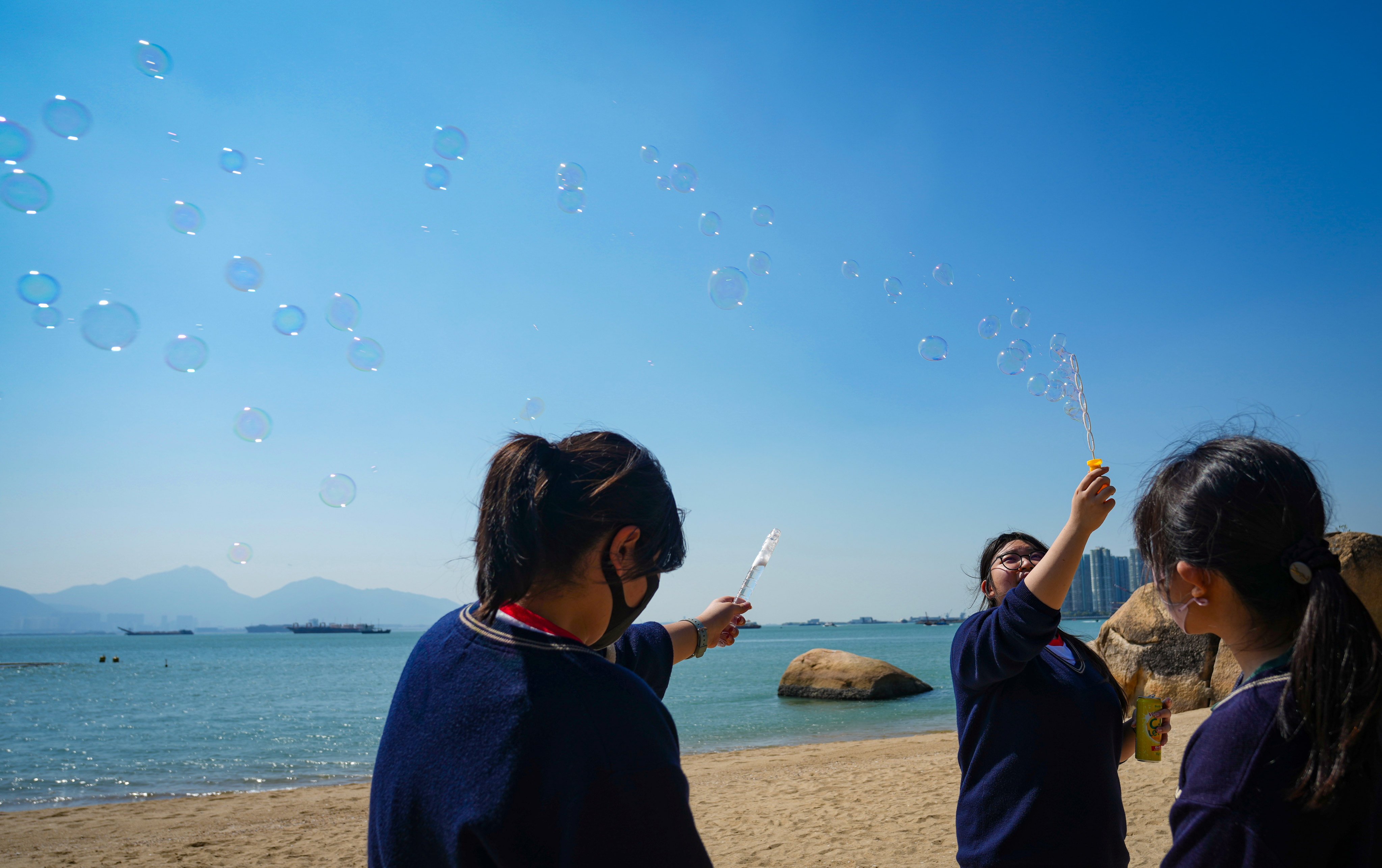 Sunny weather in Hong Kong ahead of Super Typhoon Yinxing, which is expected to enter within 800km of the city at around midnight. Photo: Sam Tsang