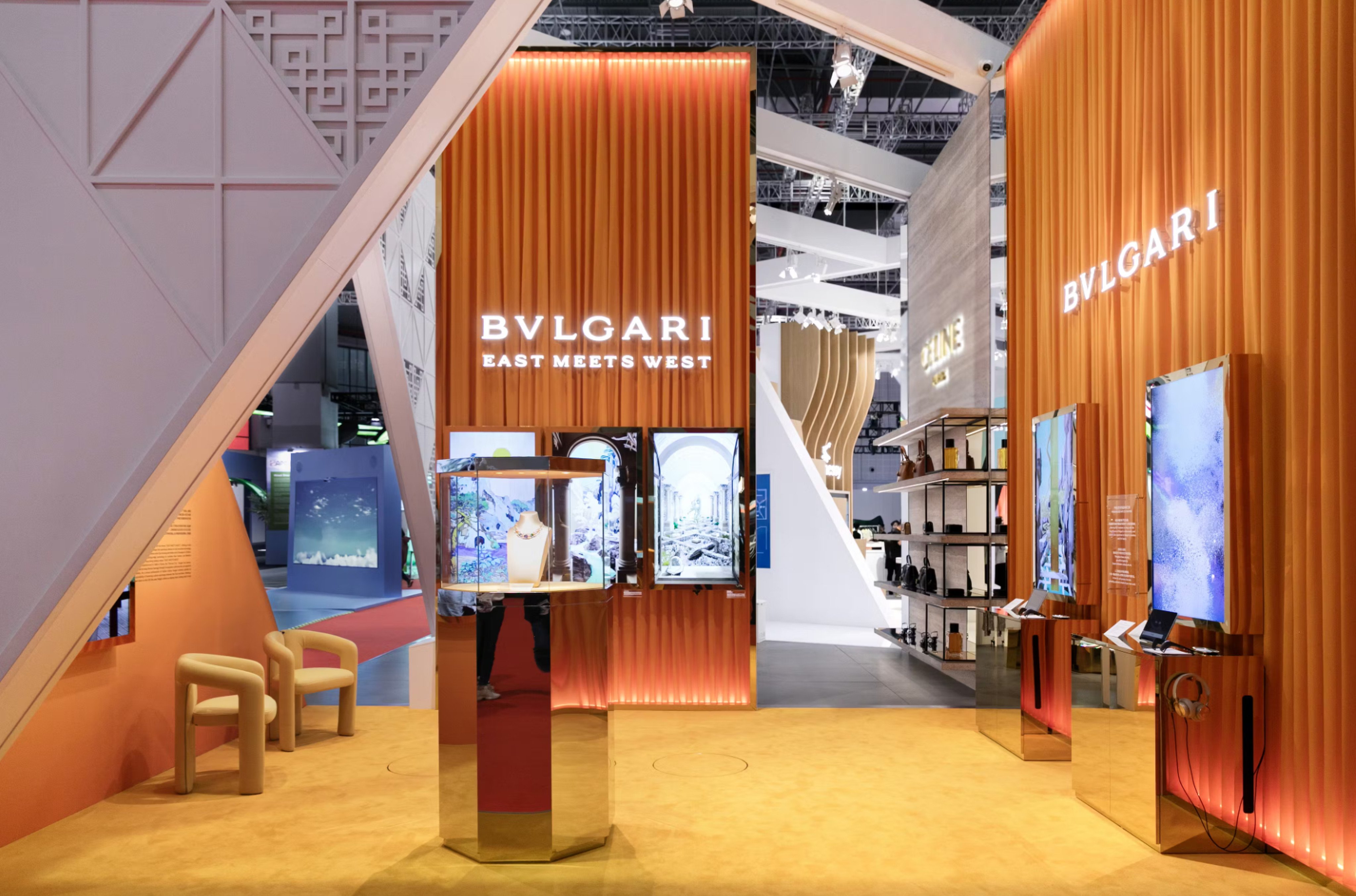 Bulgari goods on display at the China International Import Expo in Shanghai. Photo: LVMH