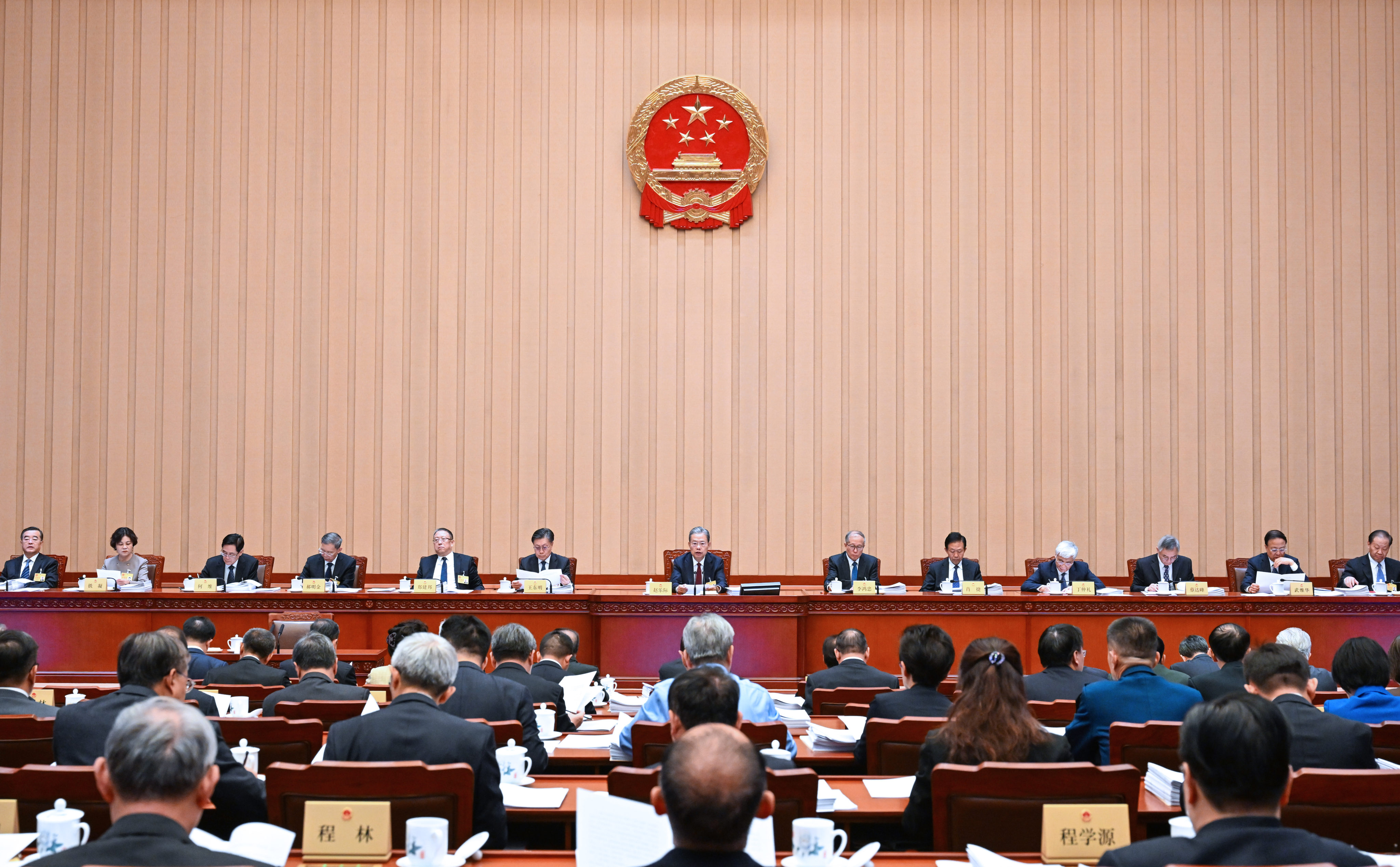 National People’s Congress Standing Committee meeting in the Great Hall of the People in Beijing. Photo: Xinhua