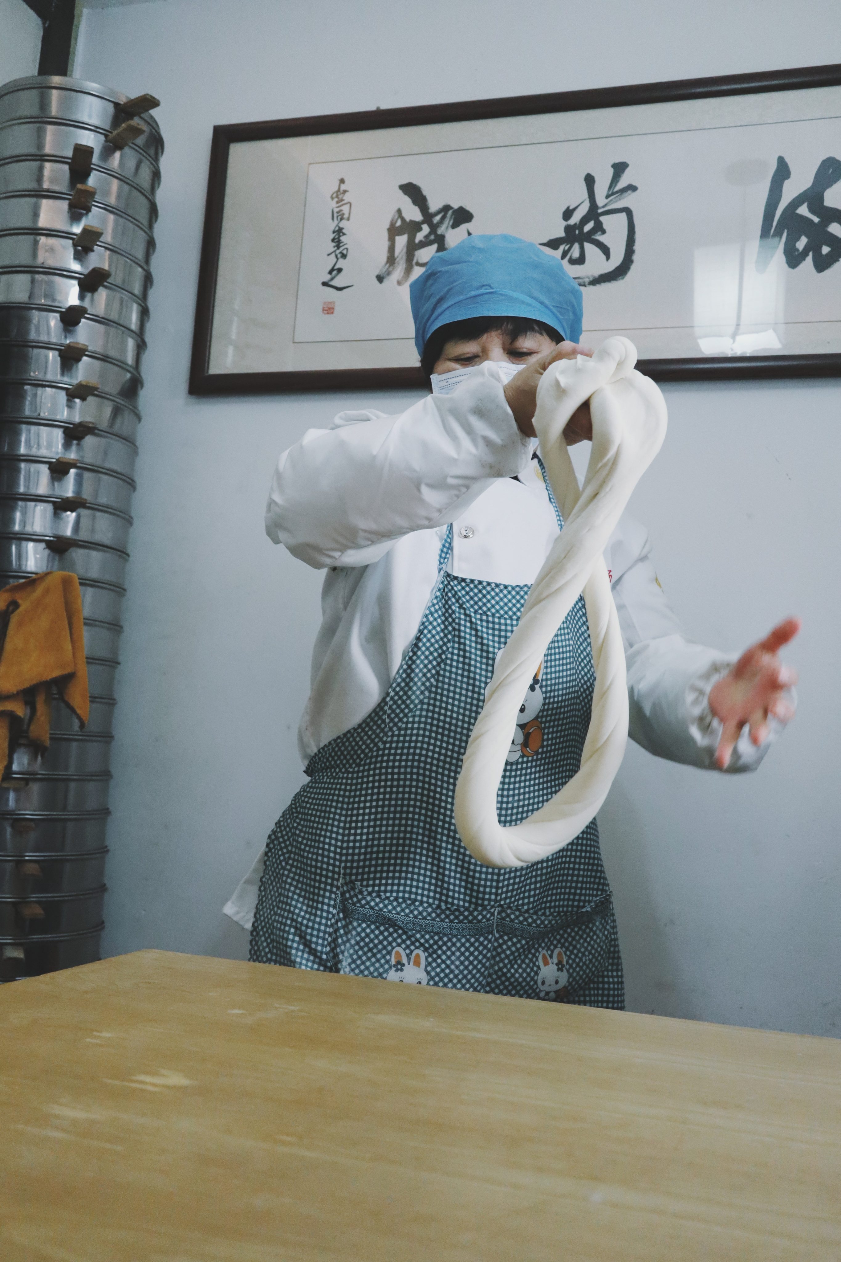 A dumpling master preparing the dough for Chinese soup dumplings. Photo: Sheila Zhao