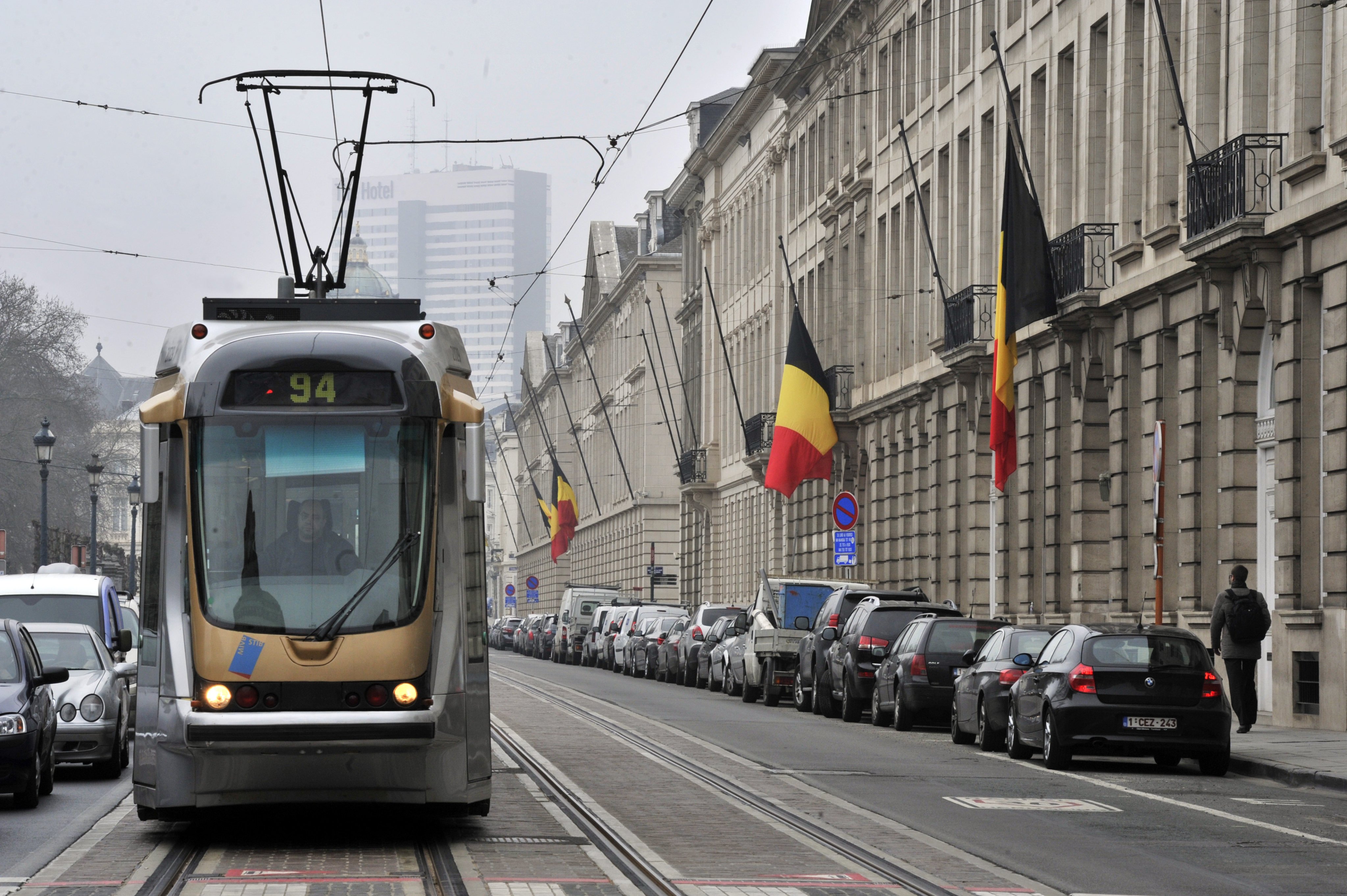 A street in Brussels. A Singaporean student died in the Belgian capital after he was stabbed in the abdomen. Photo: AFP 