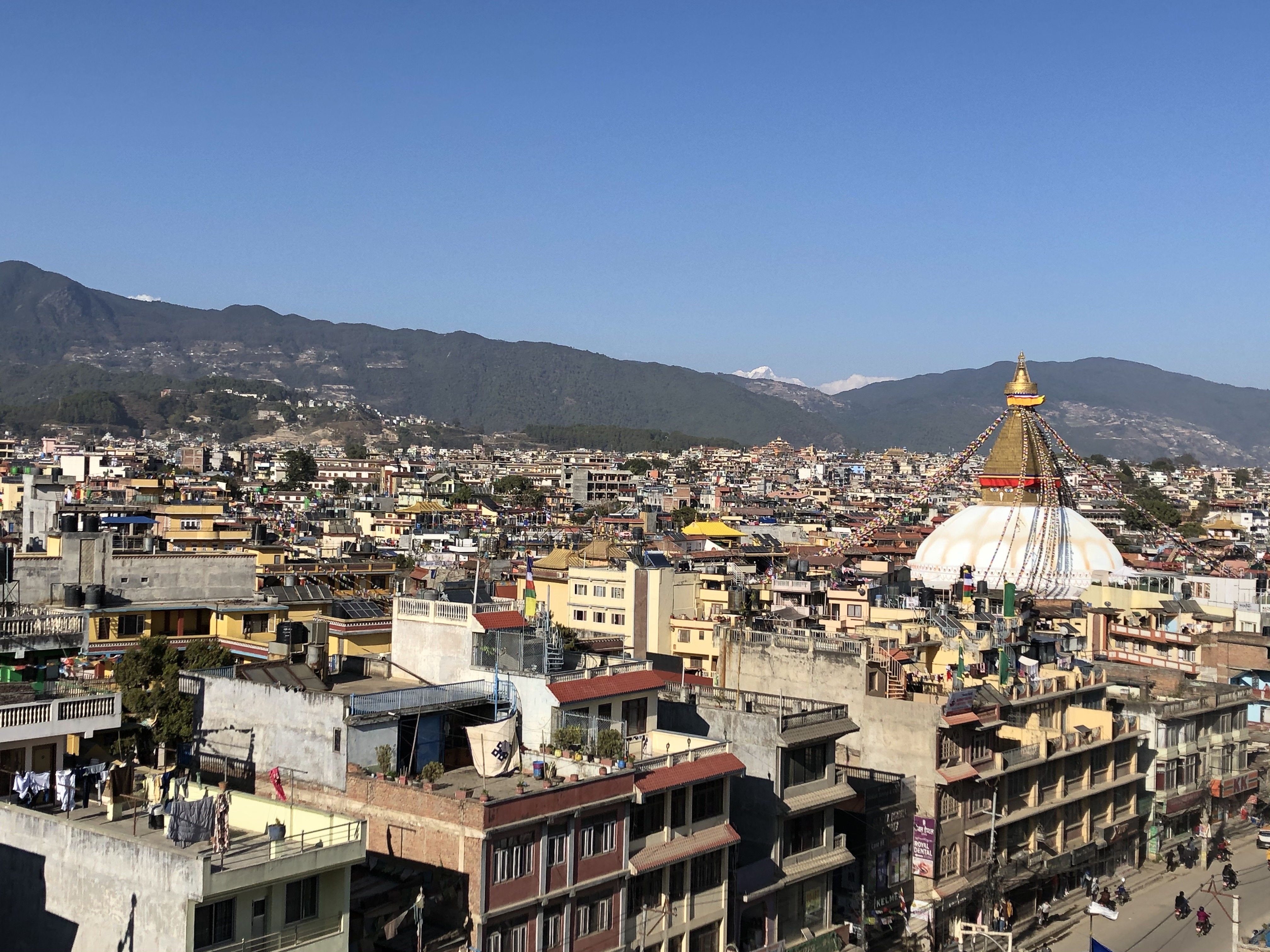 A view of the Boudhanath stupa in Kathmandu, Nepal. Photo: Bibek Bhandari 