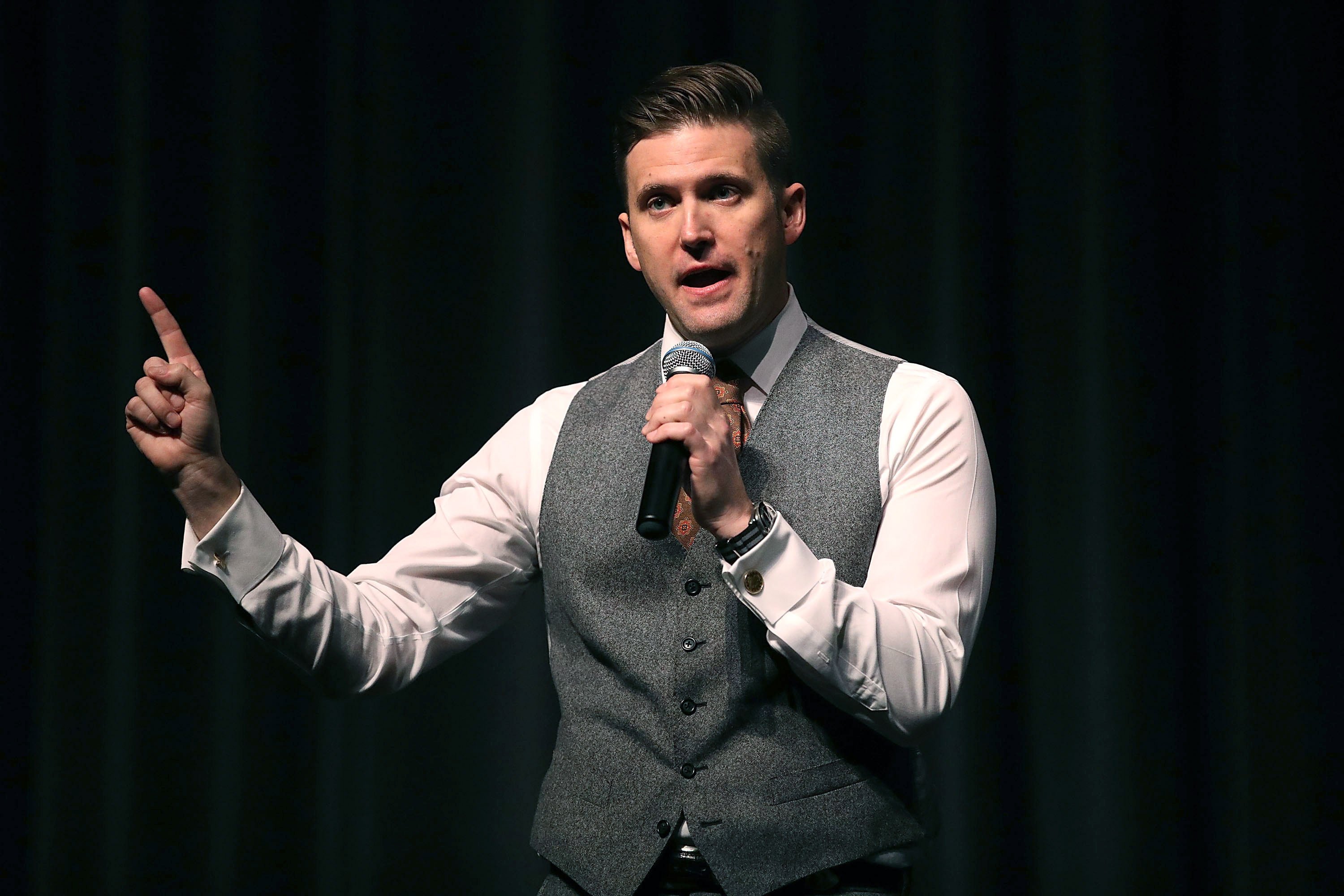 White nationalist Richard Spencer, who popularised the term “alt-right”, surprised many when he endorsed Democratic candidate Kamala Harris before the election. Photo: Getty Images 