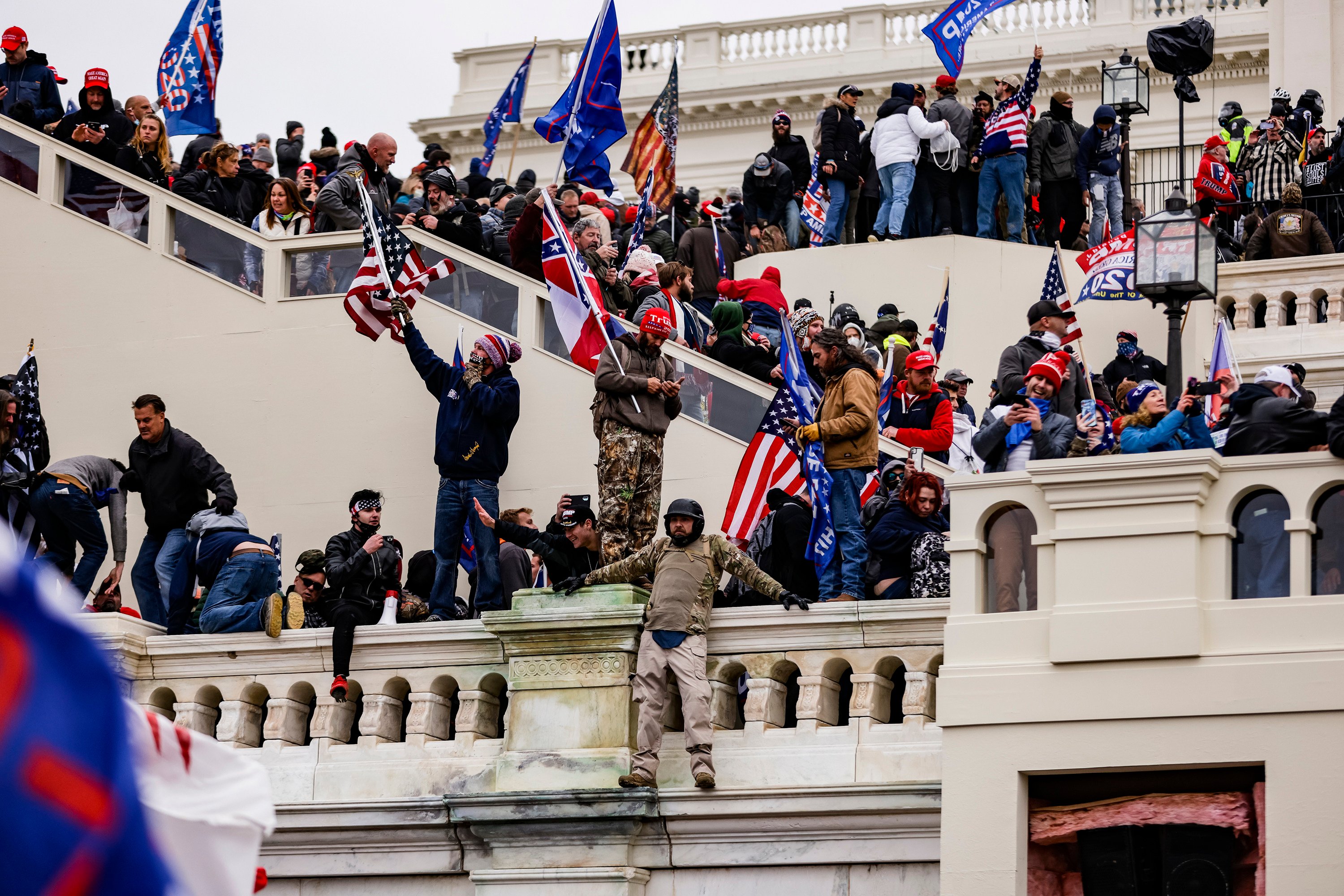 Pro-Trump supporters storm the US Capitol on January 6, 2021 in Washington. File photo: TNS