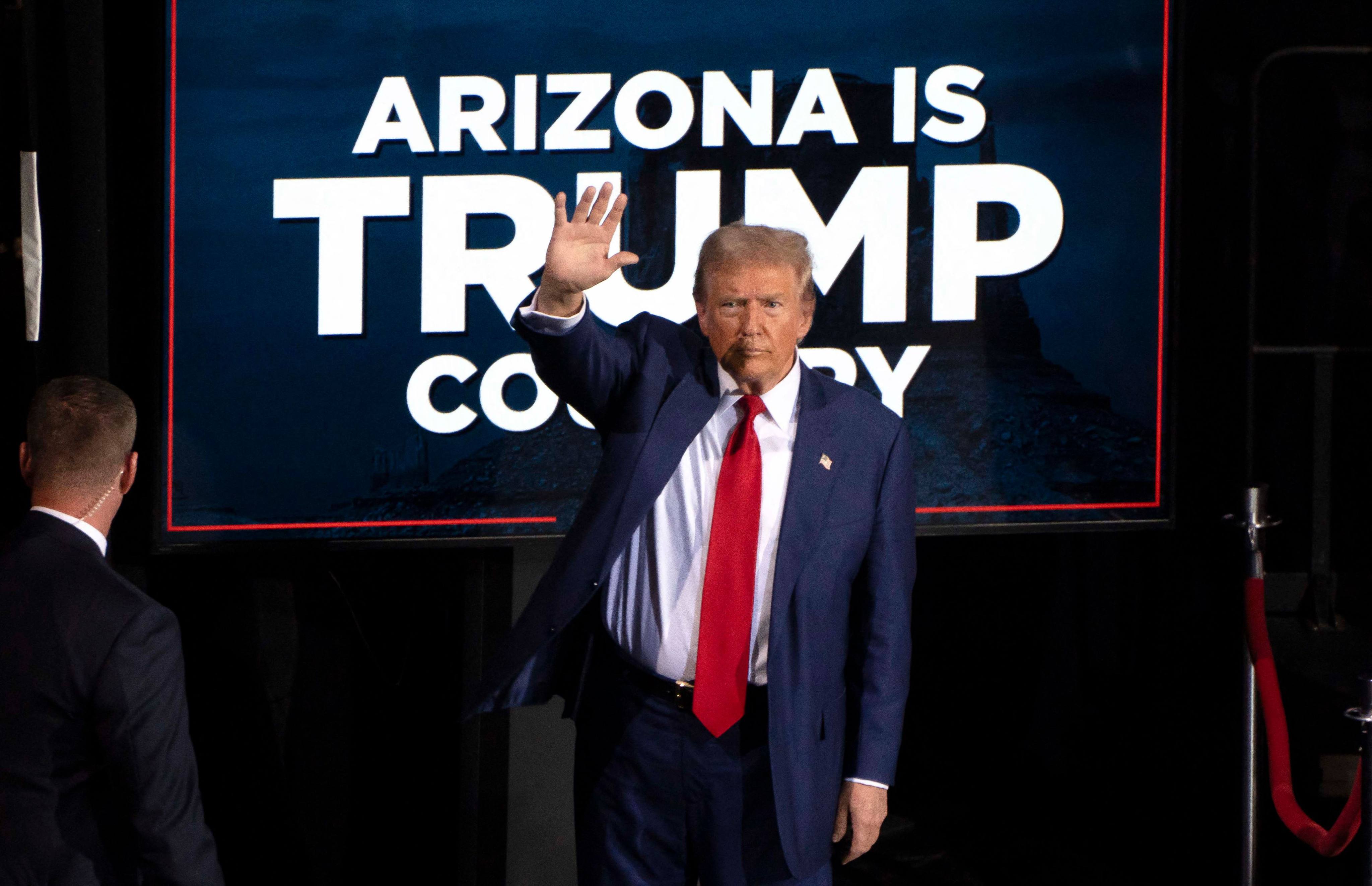 Donald Trump won the state of Arizona in the US presidential election, completing the Republican’s sweep of all seven swing states. Photo: AFP