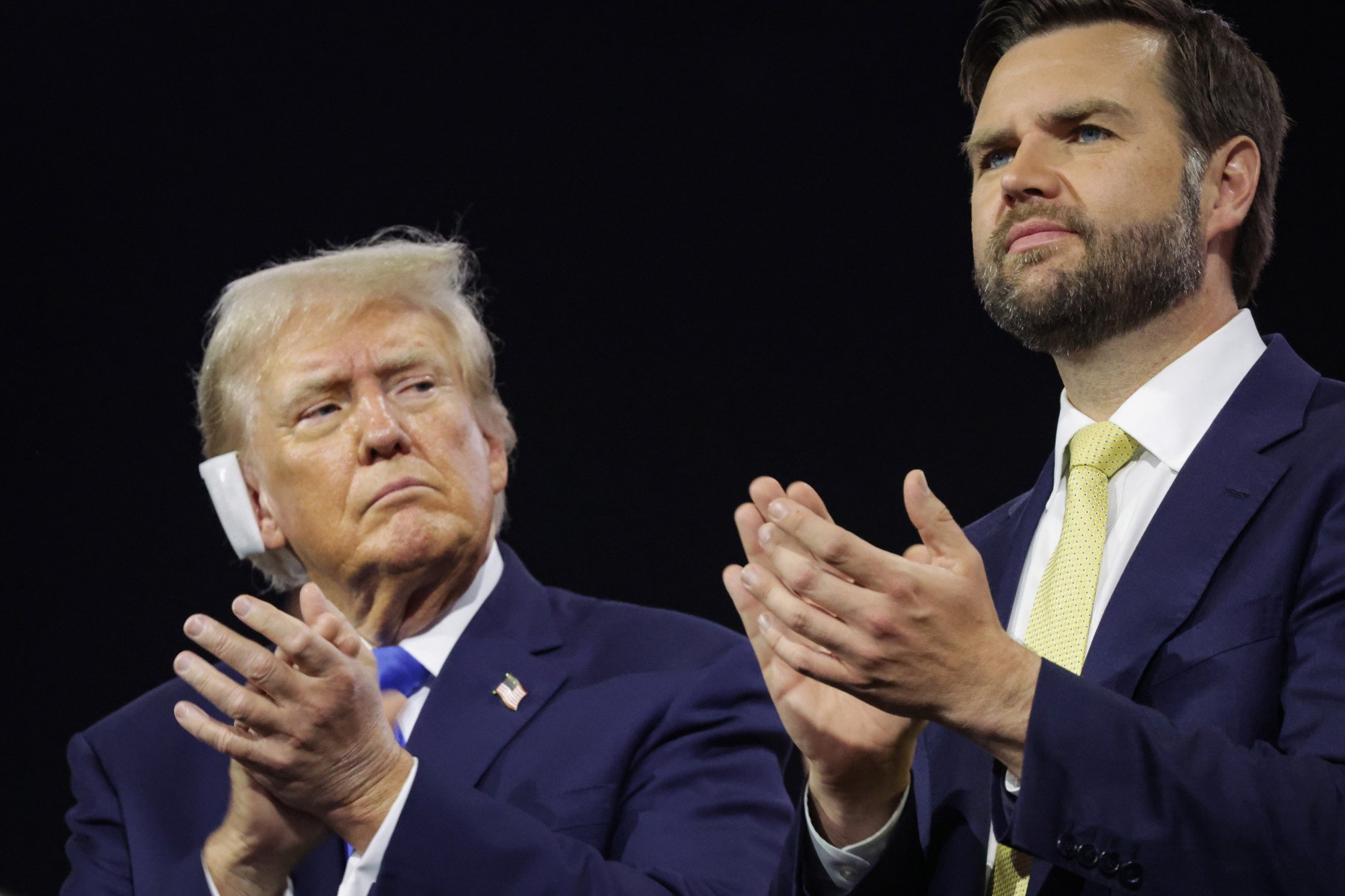 VIce-President-elect J.D. Vance (right) with Trump, is not expected to be a point person on China dialogue in the new administration. Photo: Getty Images/TNS