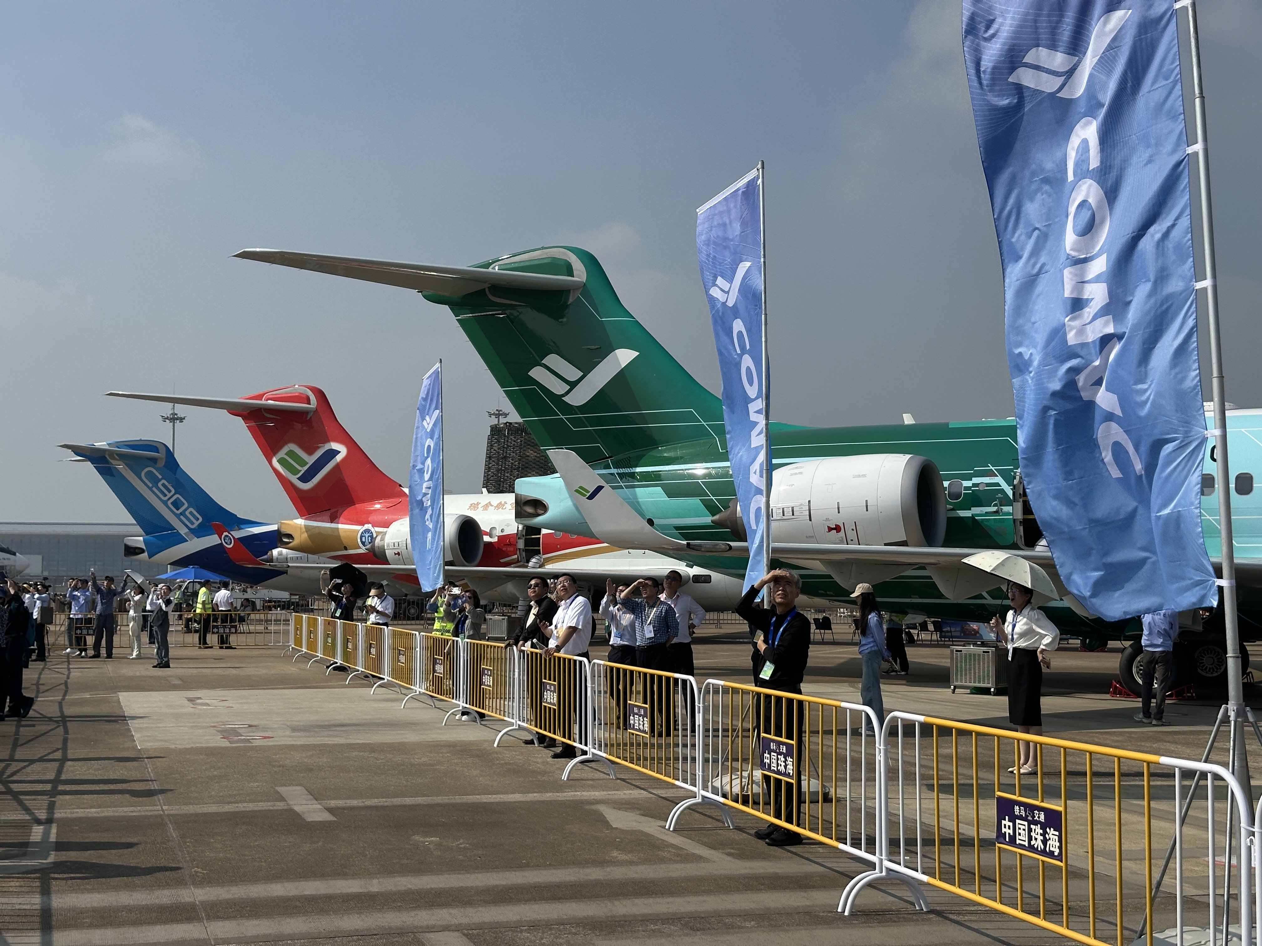 China’s Comac brought several of its planes to the Zhuhai air show, including the renamed C909. Photo: Frank Chen