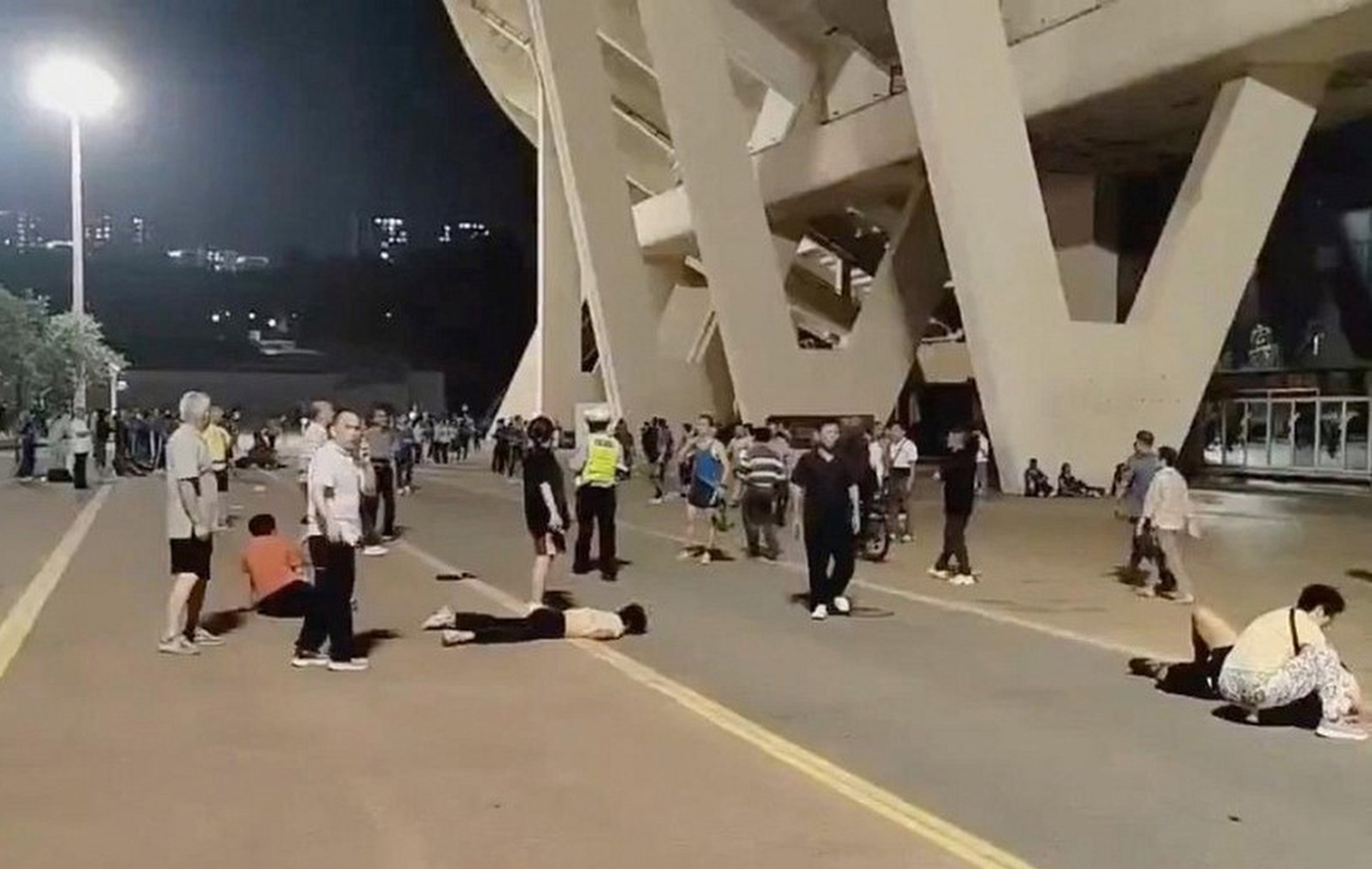 The attack took place outside a stadium in Zhuhai as people exercised on Monday night. Photo: Handout