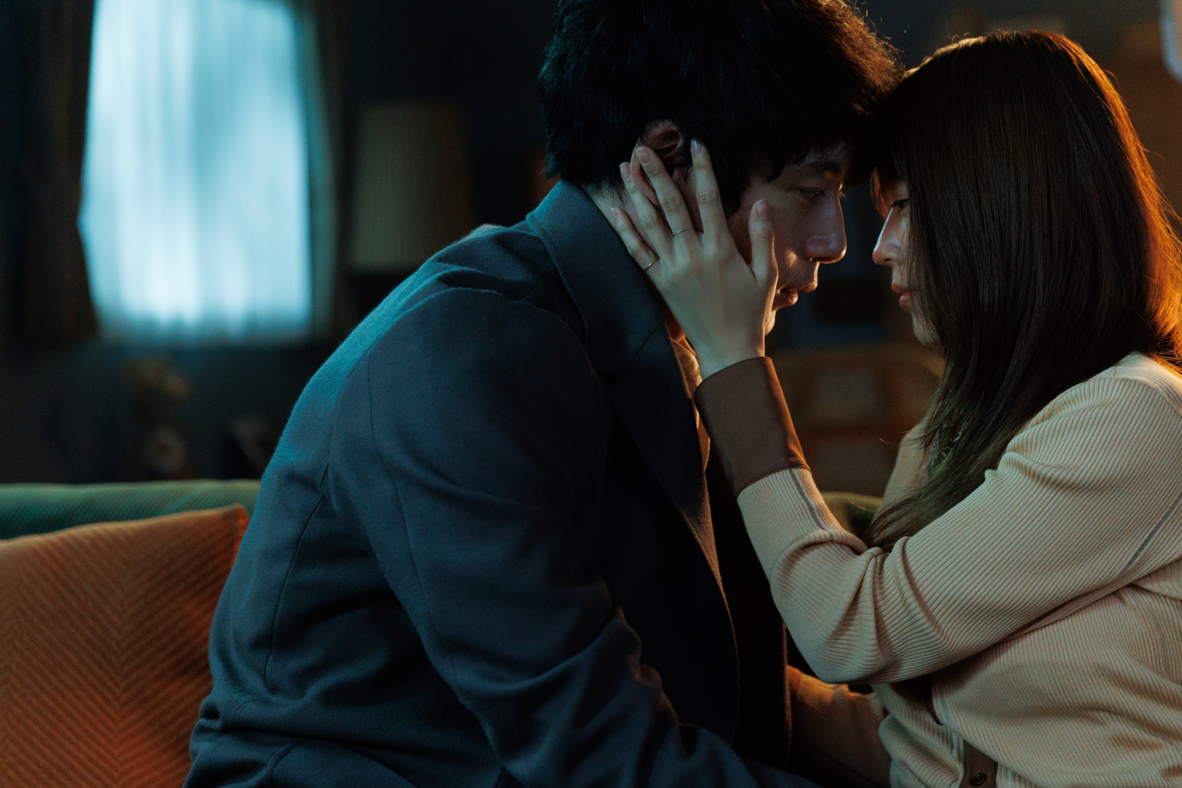 Kentaro Sakaguchi and Kasumi Arimura in a still from Beyond Goodbye. Photo: Netflix