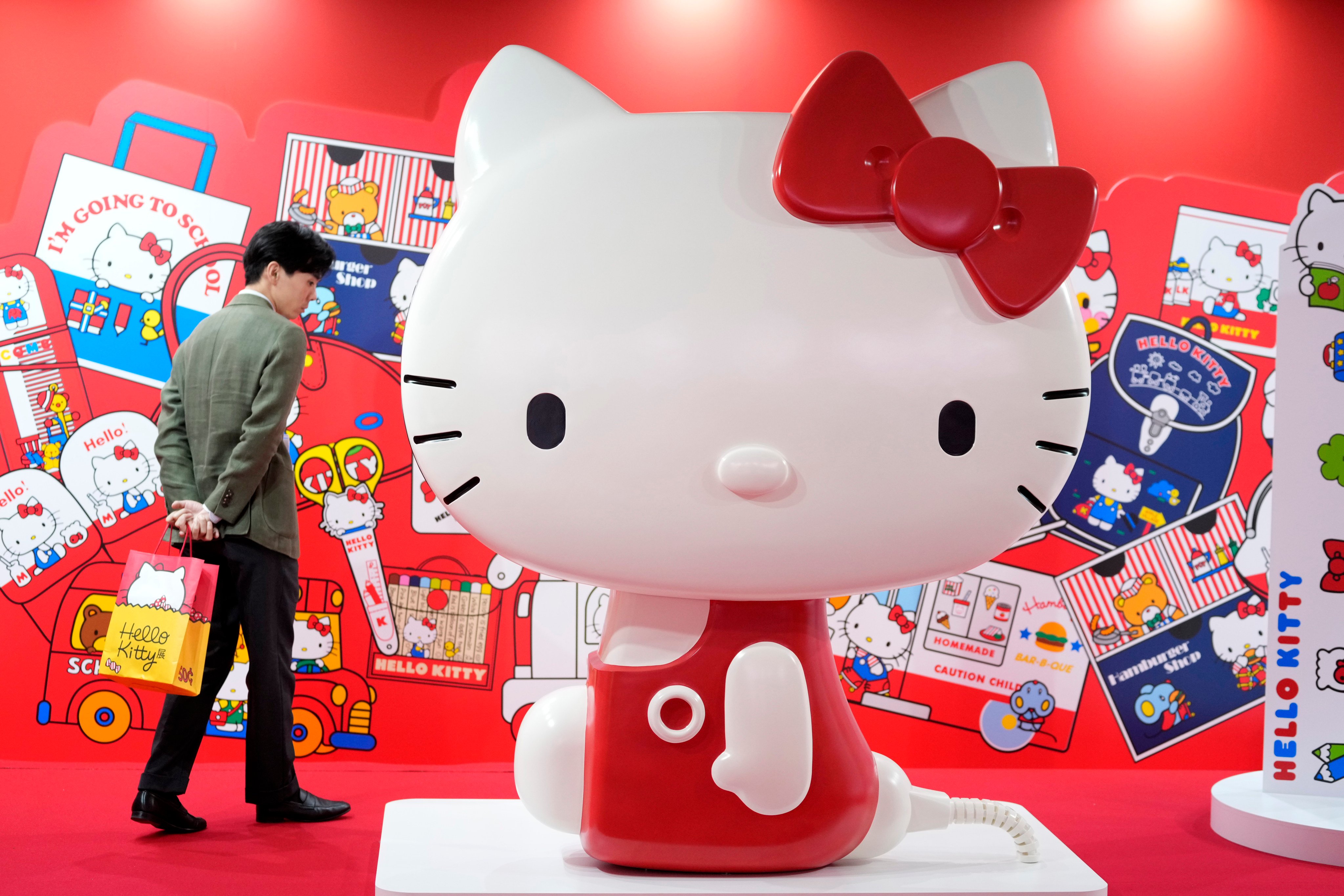 Hello Kitty, created 50 years ago, has evolved from a stationery decoration to a global icon, symbolising friendship and appealing across generations. Photo: AP