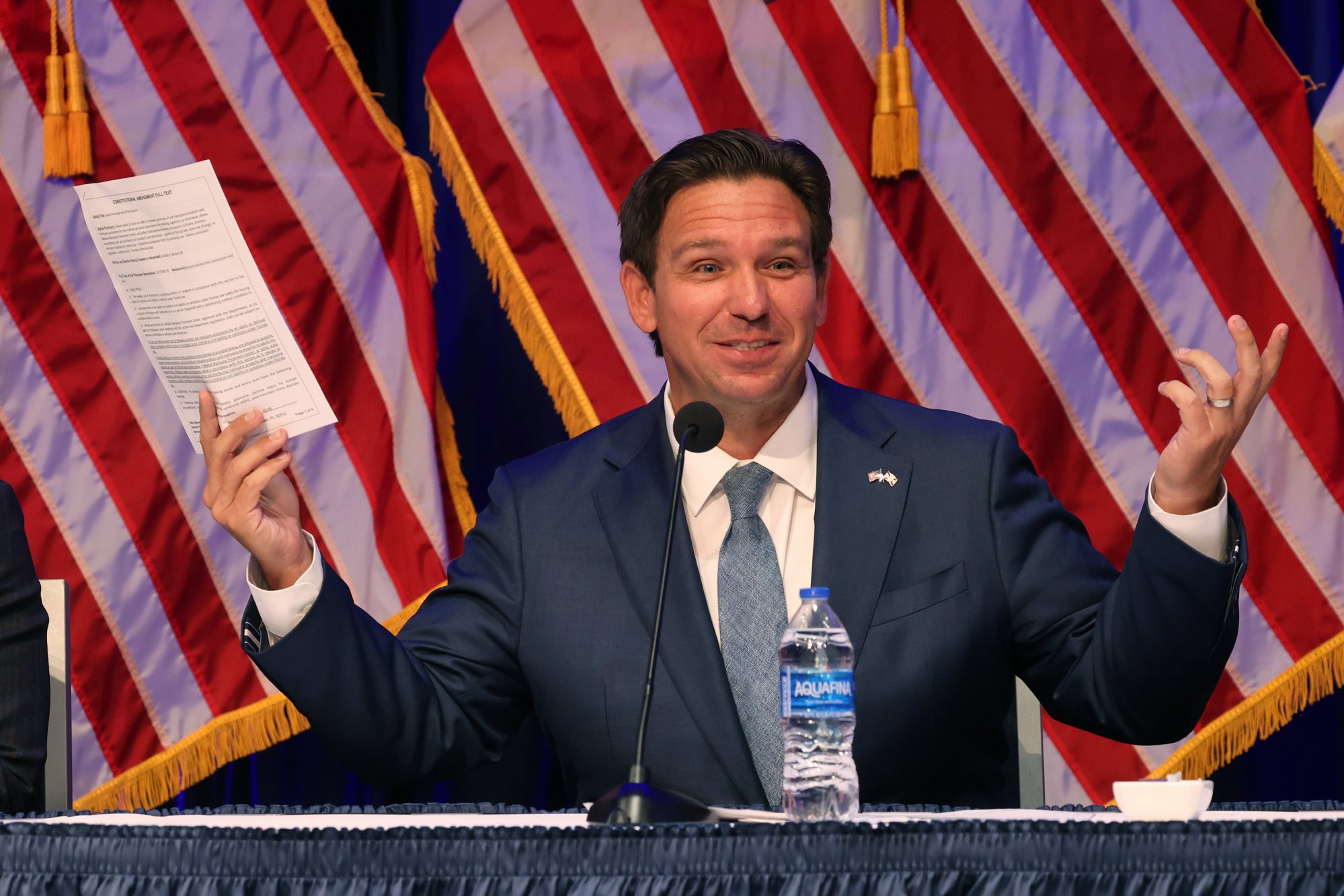 Florida Governor Ron DeSantis in Miami, Florida on November 4. Photo: Miami Herald / TNS