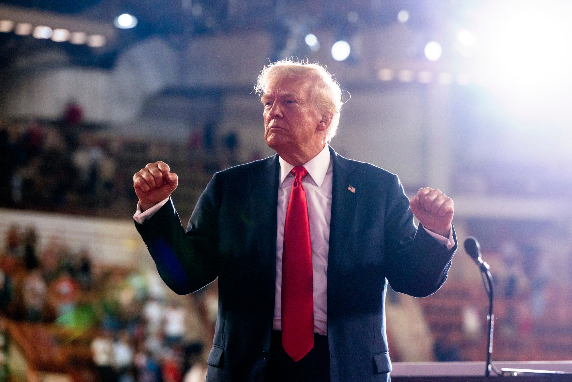 US President-elect Donald Trump on the campaign trail in Pennsylvania on July 31. Photo: The Philadelphia Inquirer/TNS