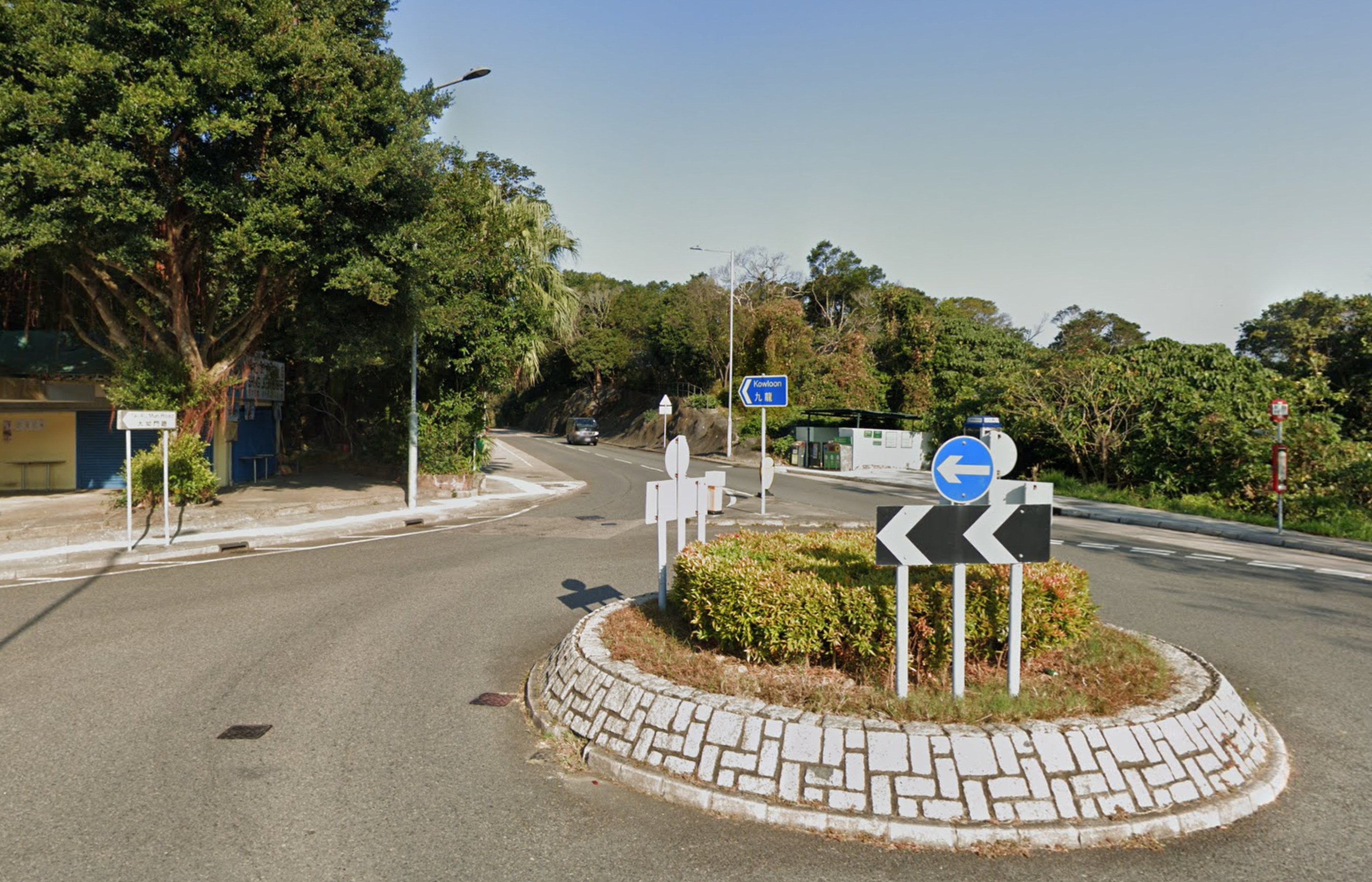 A roundabout on Clear Water Bay Road near Tai Au Mun Village in Sai Kung. Photo: Google Maps