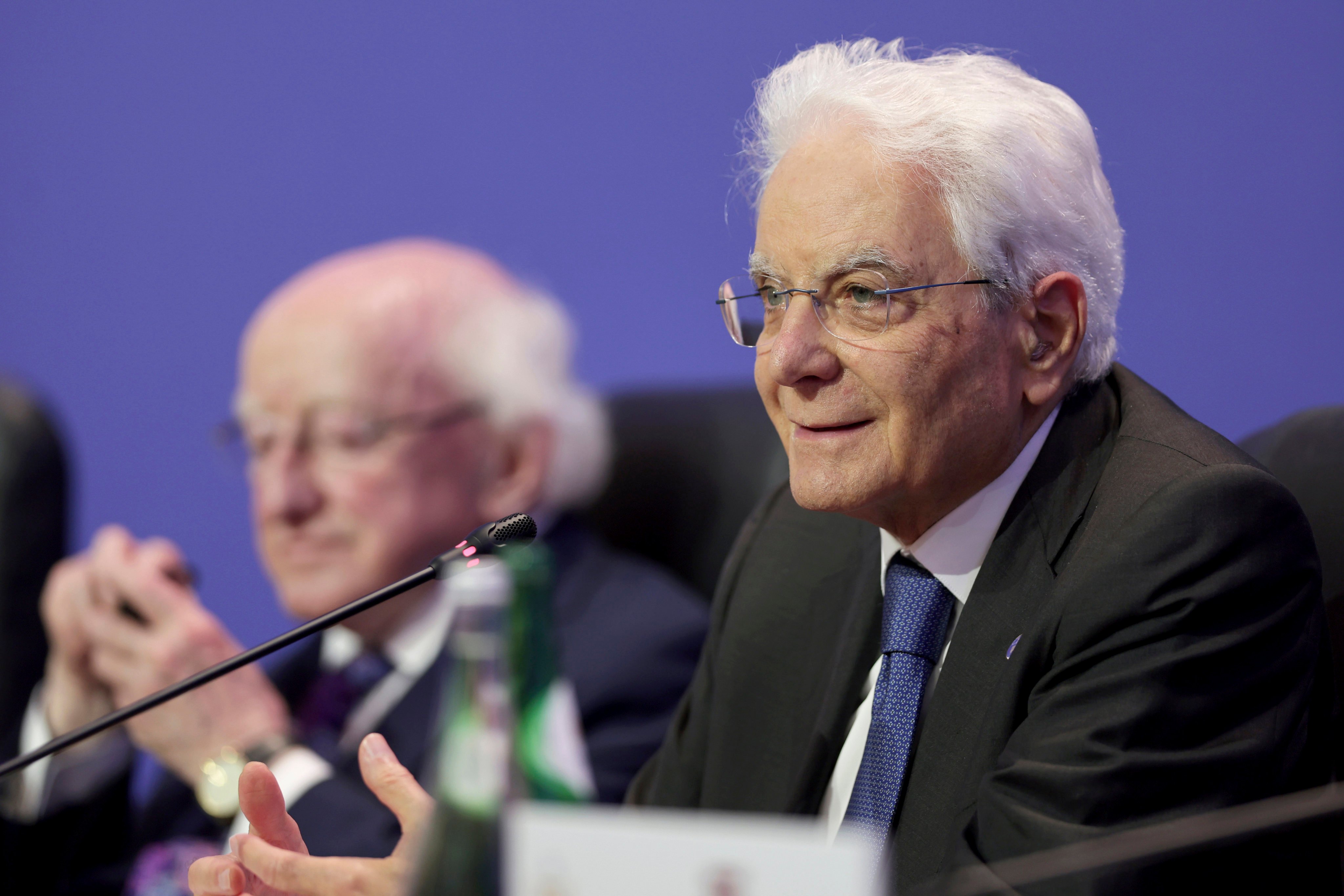 Italian President Sergio Mattarella consistently tops opinion polls as the most respected leader in Italy. Photo: AP