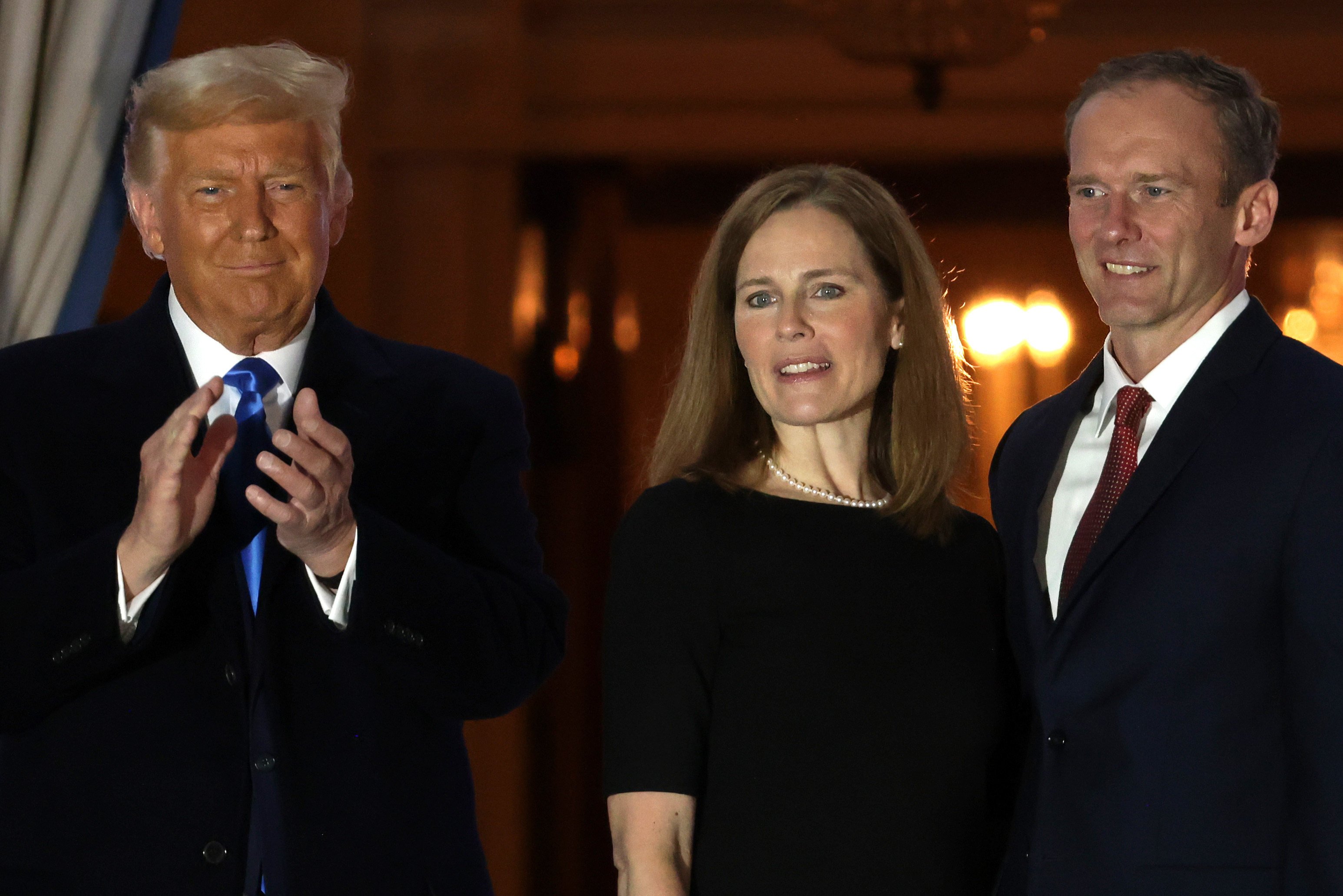 Meet US Supreme Court Justice Amy Coney Barrett’s husband Jesse Barrett: white-collar criminal lawyer, lifelong churchgoer, father of seven children and counsel for Fox Corporation. Photo: Getty Images