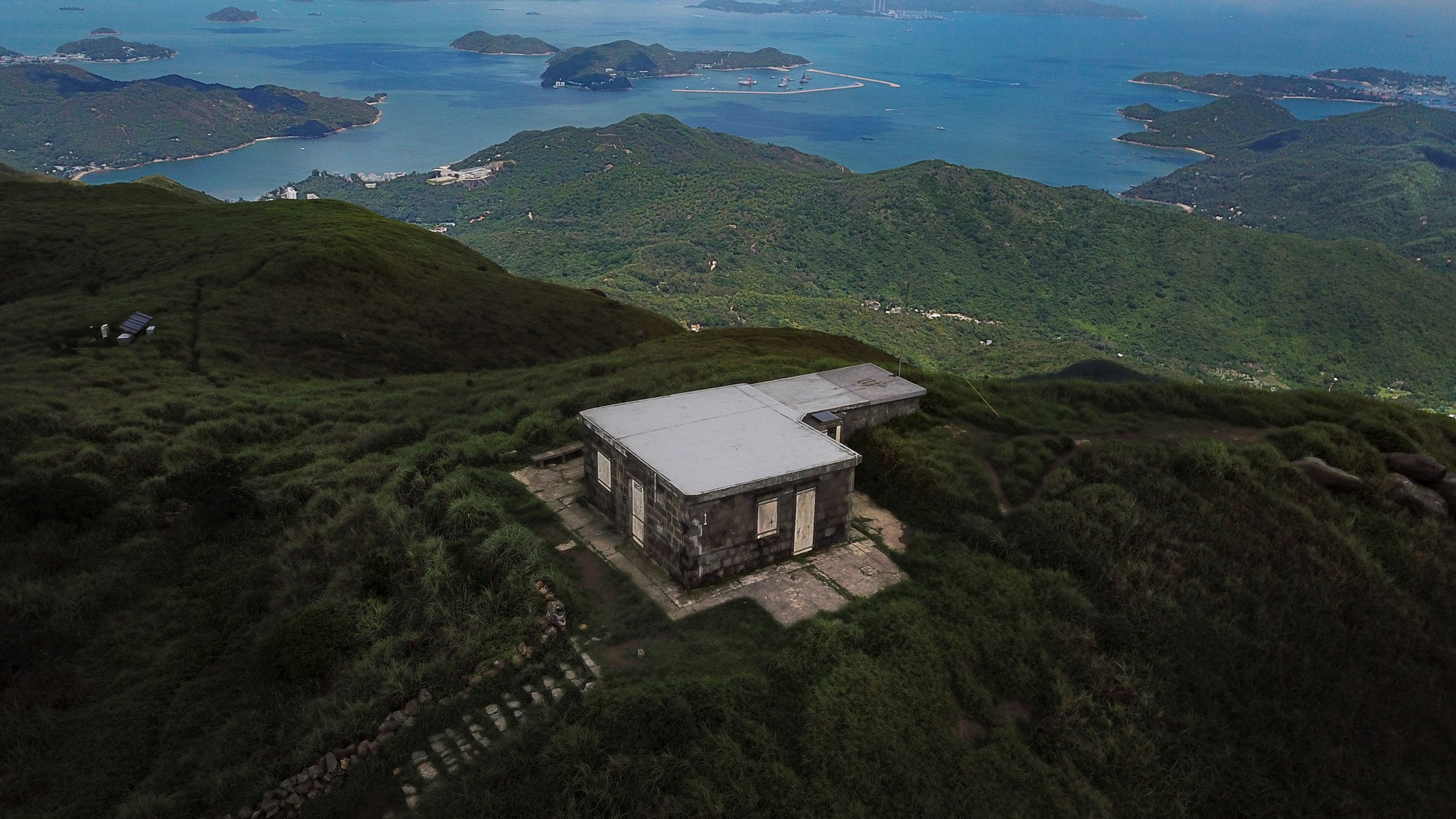 Mountain cabins at Sunset Peak on Lantau Island. Photo: James Wendlinger