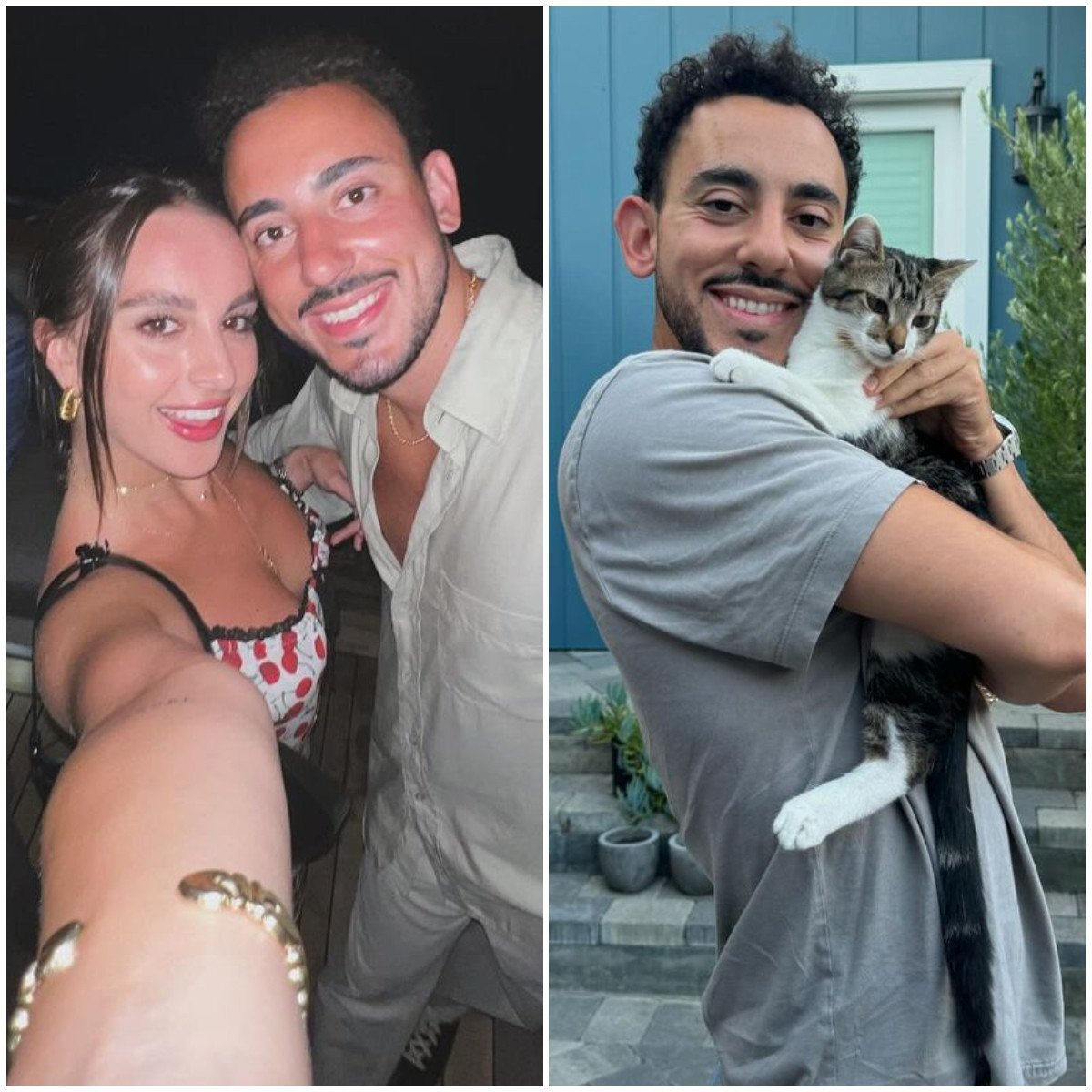 Jake Zingerman just proposed to Alexia Urmansky, and the pair share a cat together named Sashimi. Photos: @jakezingerman/Instagram