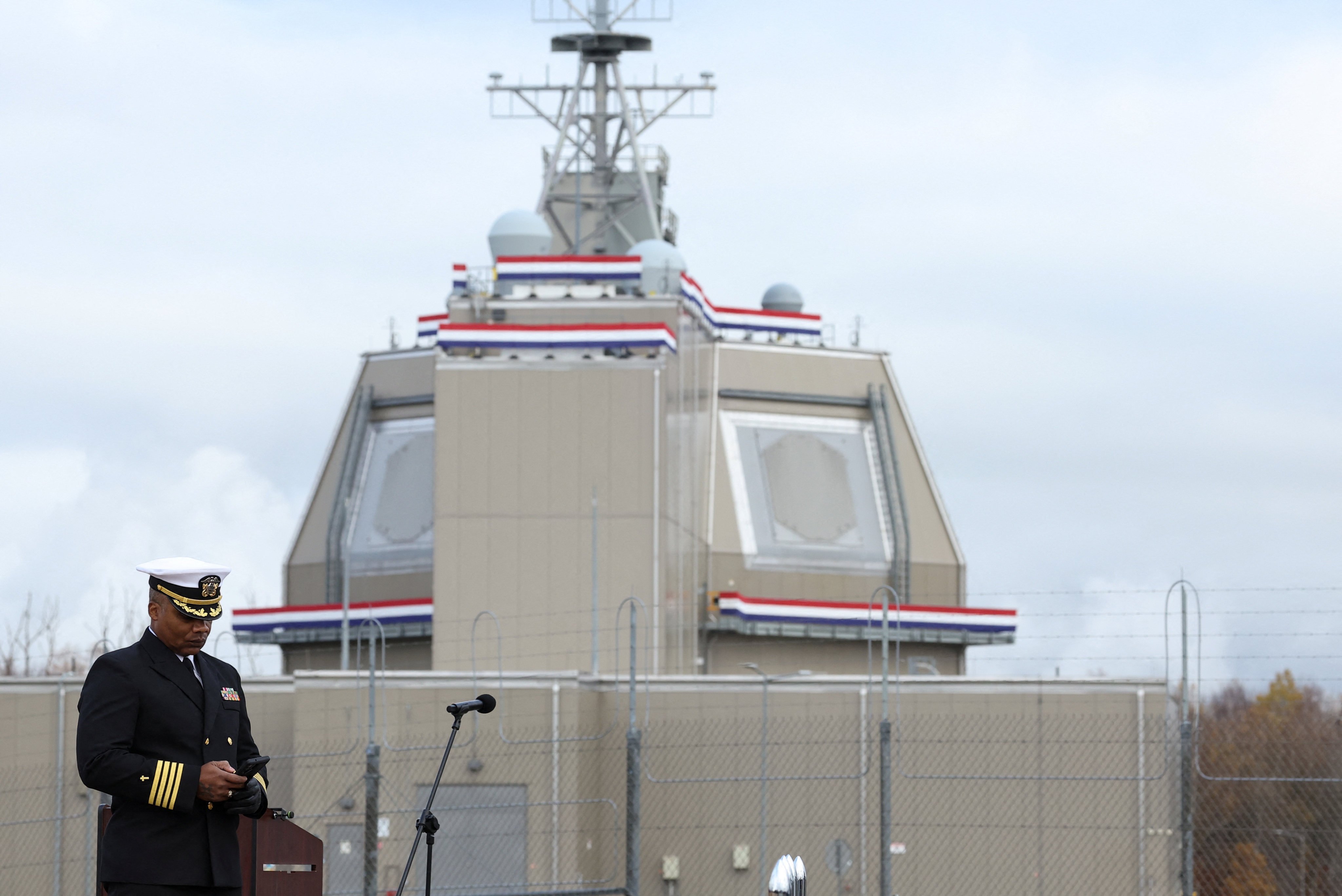 The base is equipped with the US Aegis Ashore Missile Defence System, which can detect, track and destroy missiles. Photo: Reuters