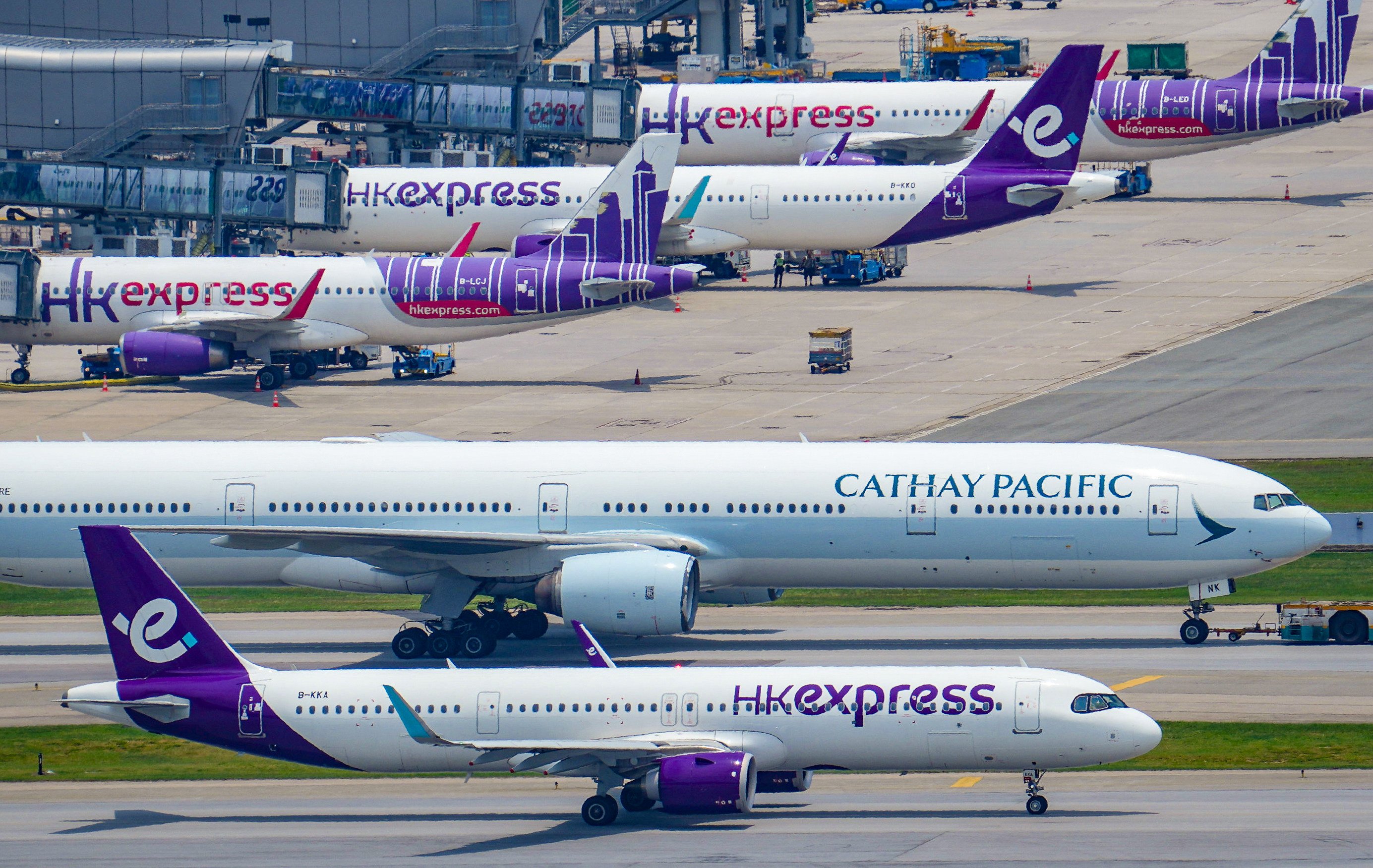 The HK Express tickets only include one small personal item and one piece of cabin baggage for the passenger. Photo: May Tse