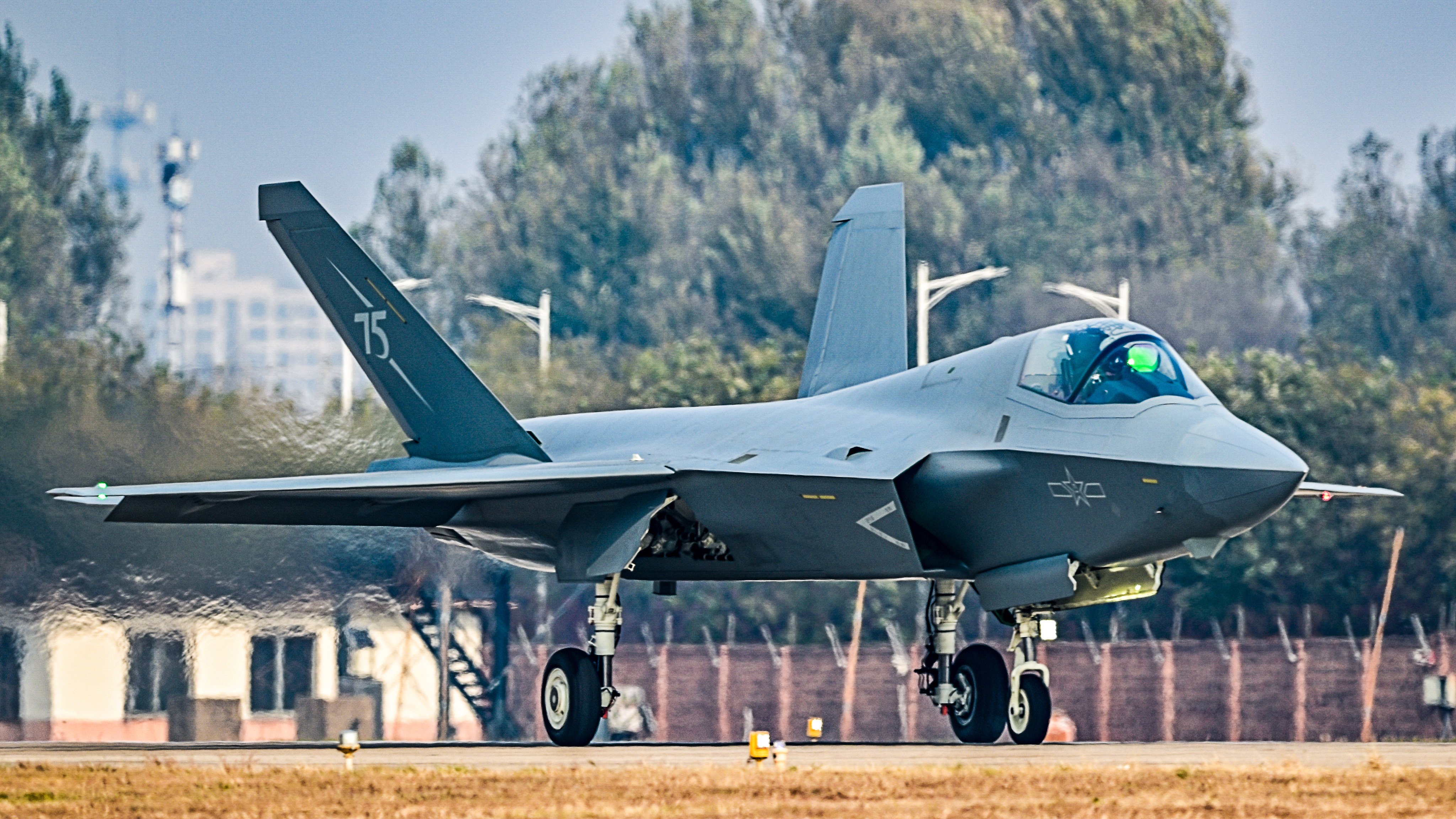 The J-35A made its debut at this week’s Zhuhai air show. Photo: CCTV