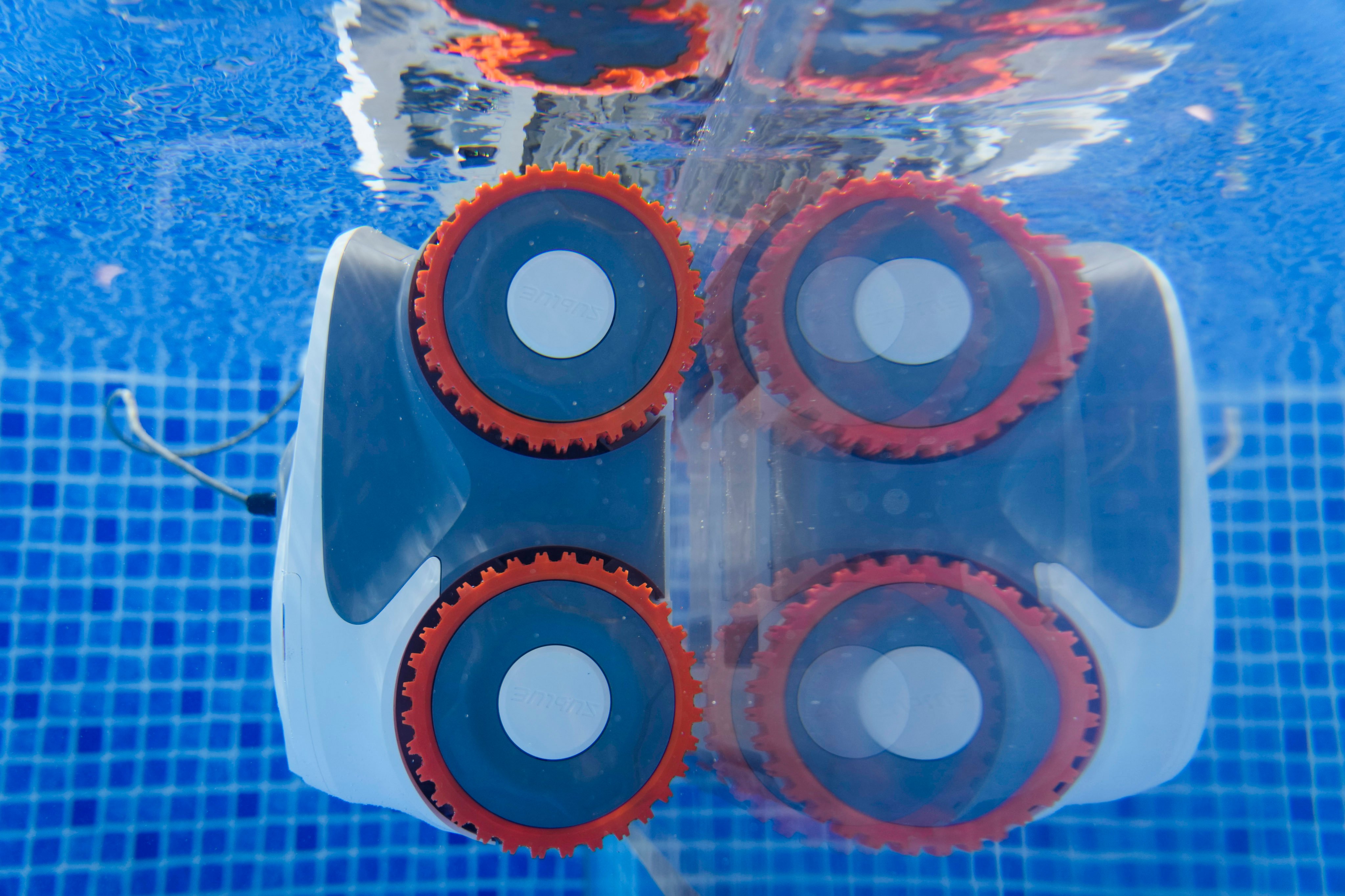 A robotic pool cleaner designed by Chinese manufacturer Sublue on display at the CES tech show in Las Vegas in January. Photo: AP