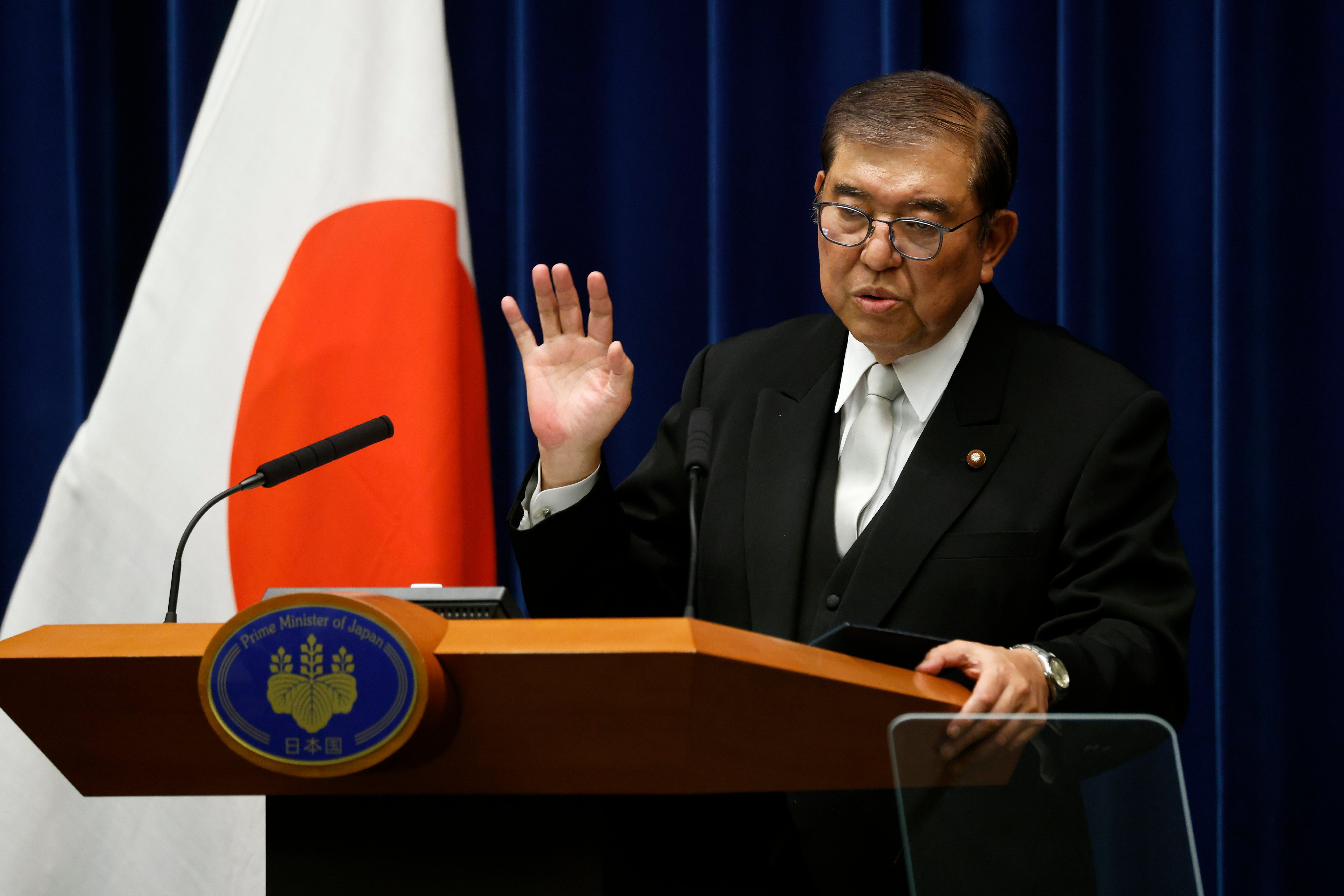 Japanese Prime Minister Shigeru Ishiba. Photo: Pool via Xinhua