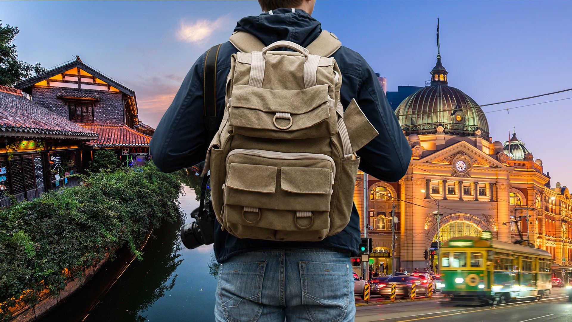 A student from China makes weekly trips to Australia for a single university class because he misses his partner back home. Photo: SCMP composite/Shutterstock
