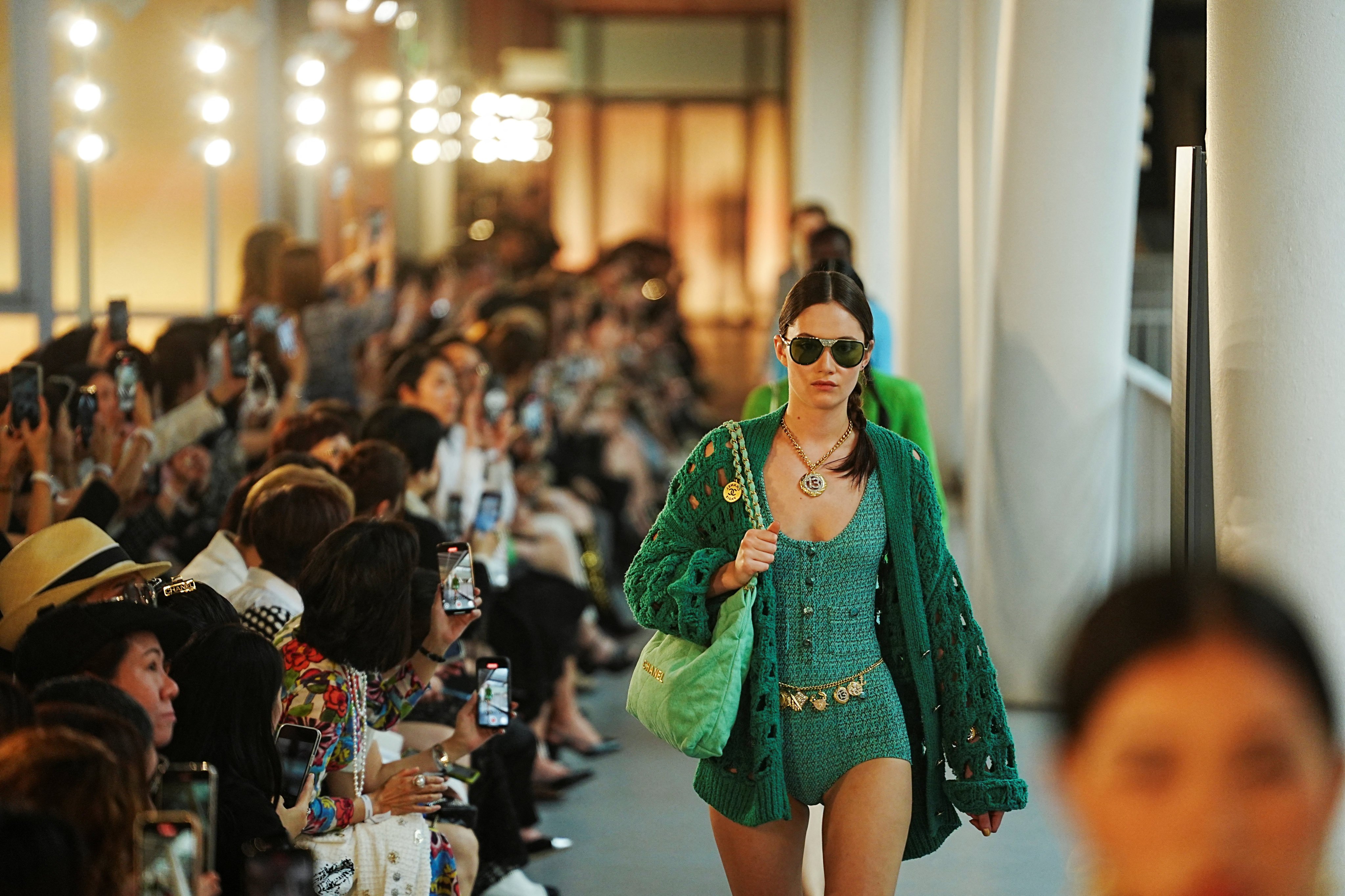 A model walks the runway at the Chanel Cruise 2024/25 show in Hong Kong, held in November 2024, a month that will also see the launch of the first Hong Kong Fashion Fest. Photo: Reuters