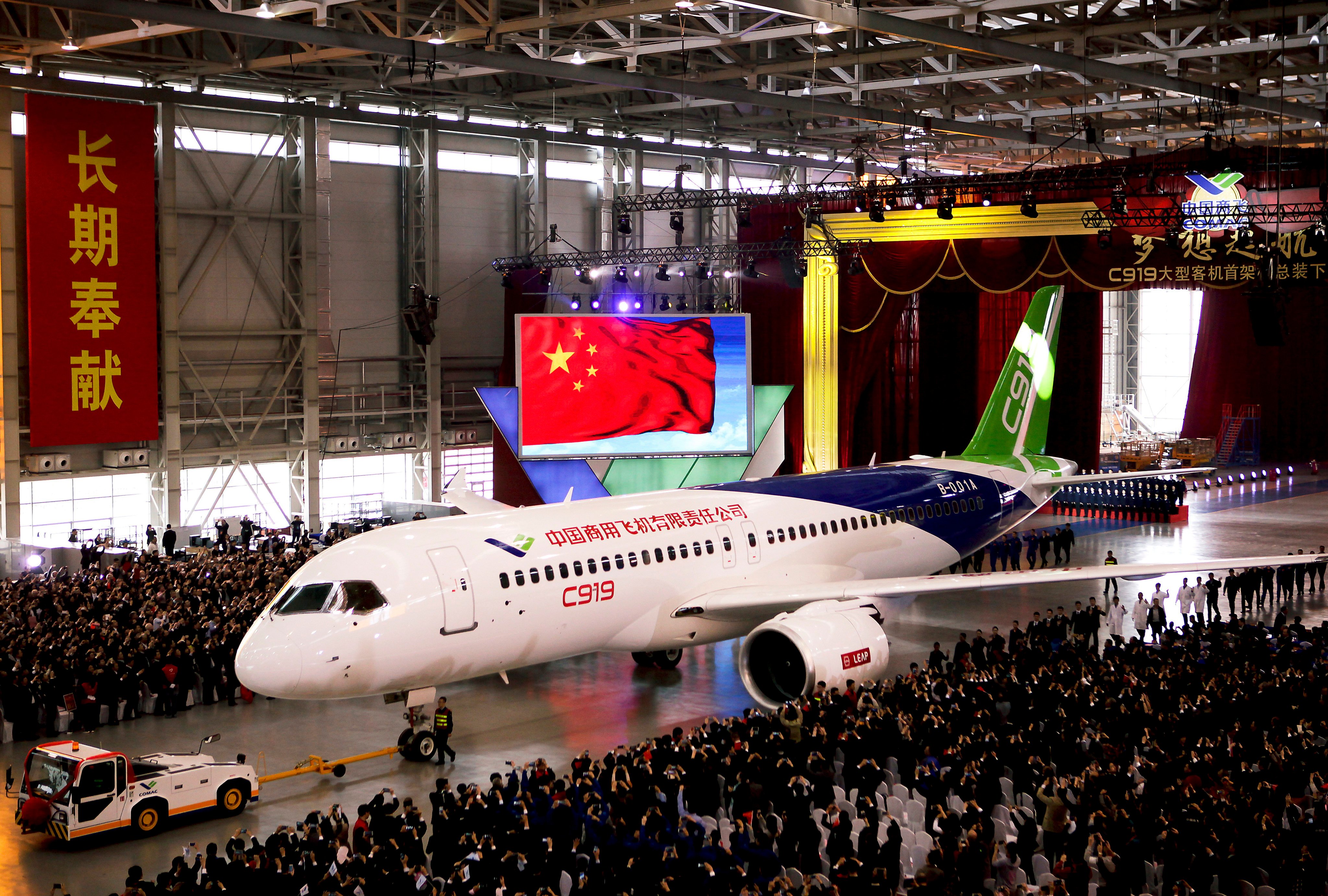 China’s Comac, the maker of its home-grown jets such as the C919, intends to expand tours of its factory in Shanghai. Photo: AP