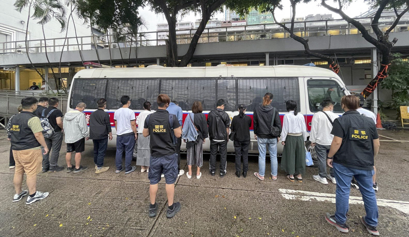 Sixteen people have been arrested in a raid on a gambling den. Photo: Handout