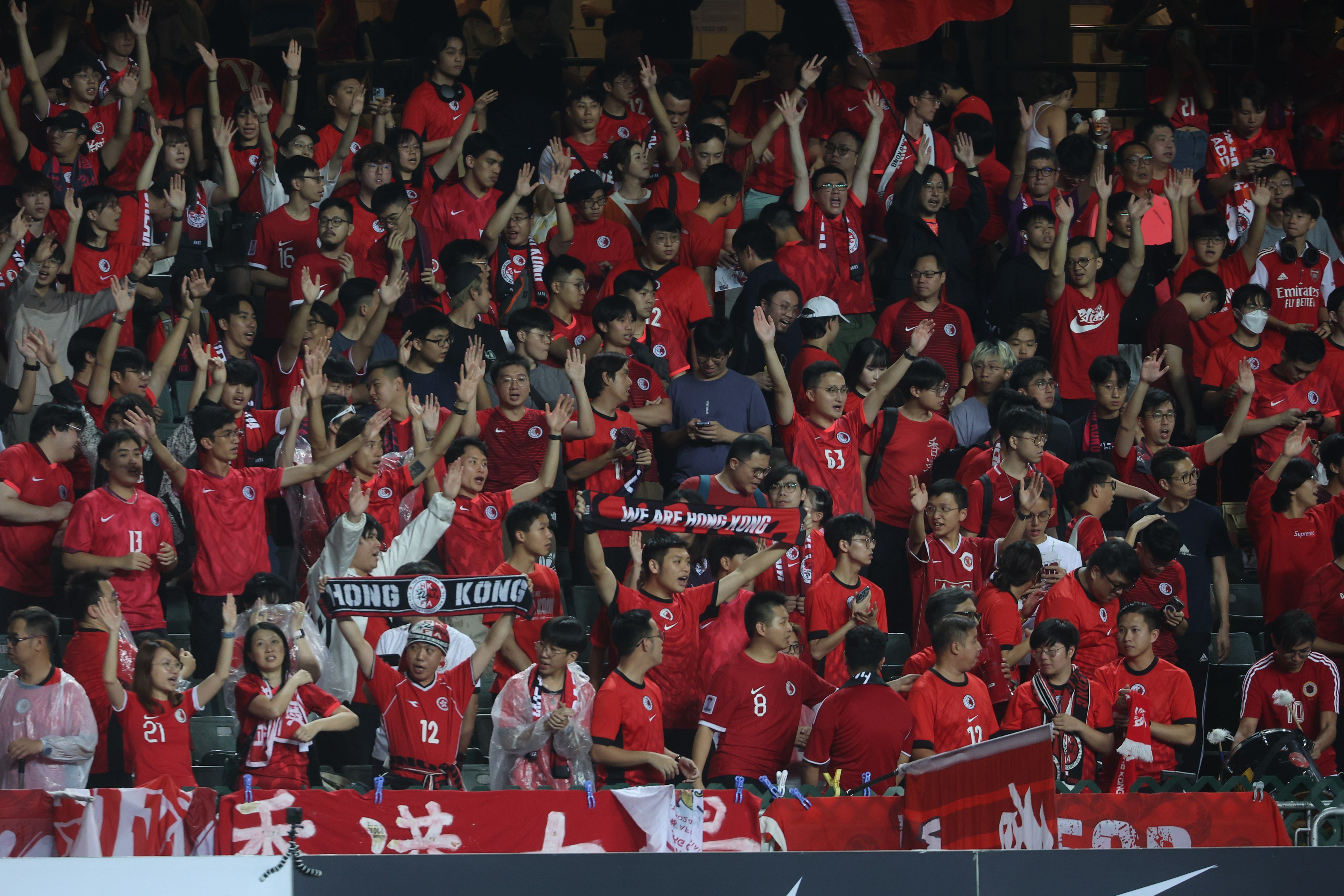 Fewer than 5,000 fans watched Hong Kong beat the Philippines, but local football bosses are aiming to ‘rally supporters’ for next month’s EAFF qualifiers. Photo: Edmond So