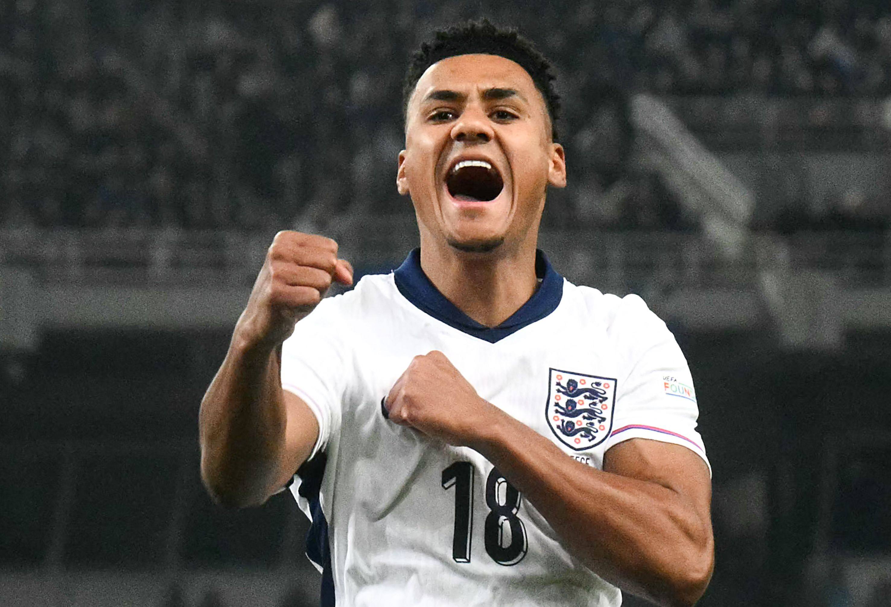 England’s Ollie Watkins made the most of his chance to start against Greece. Photo: AFP