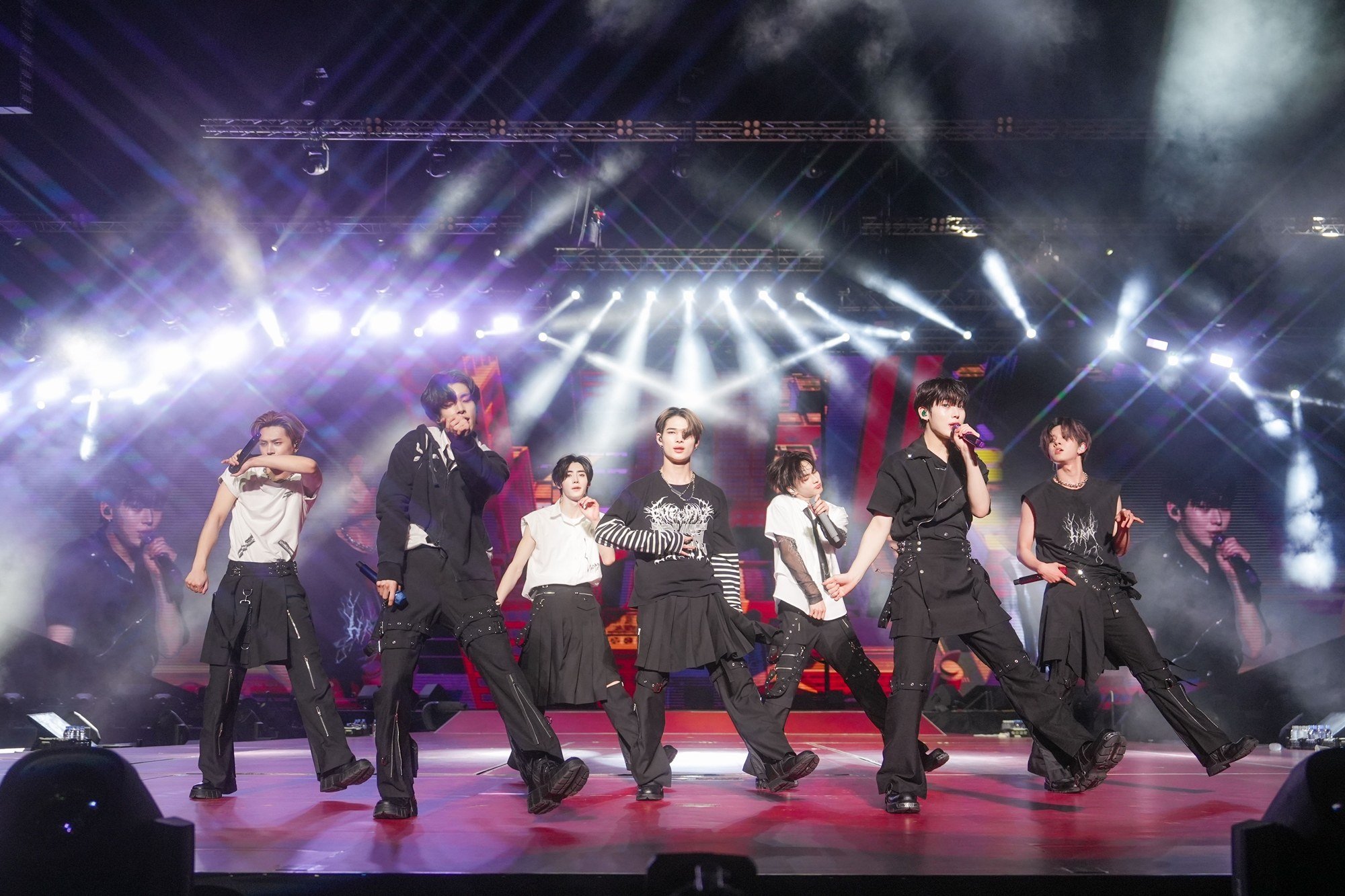 K-pop group Enhypen performs in Macau on January 26, 2024. Photo:  Belift Lab