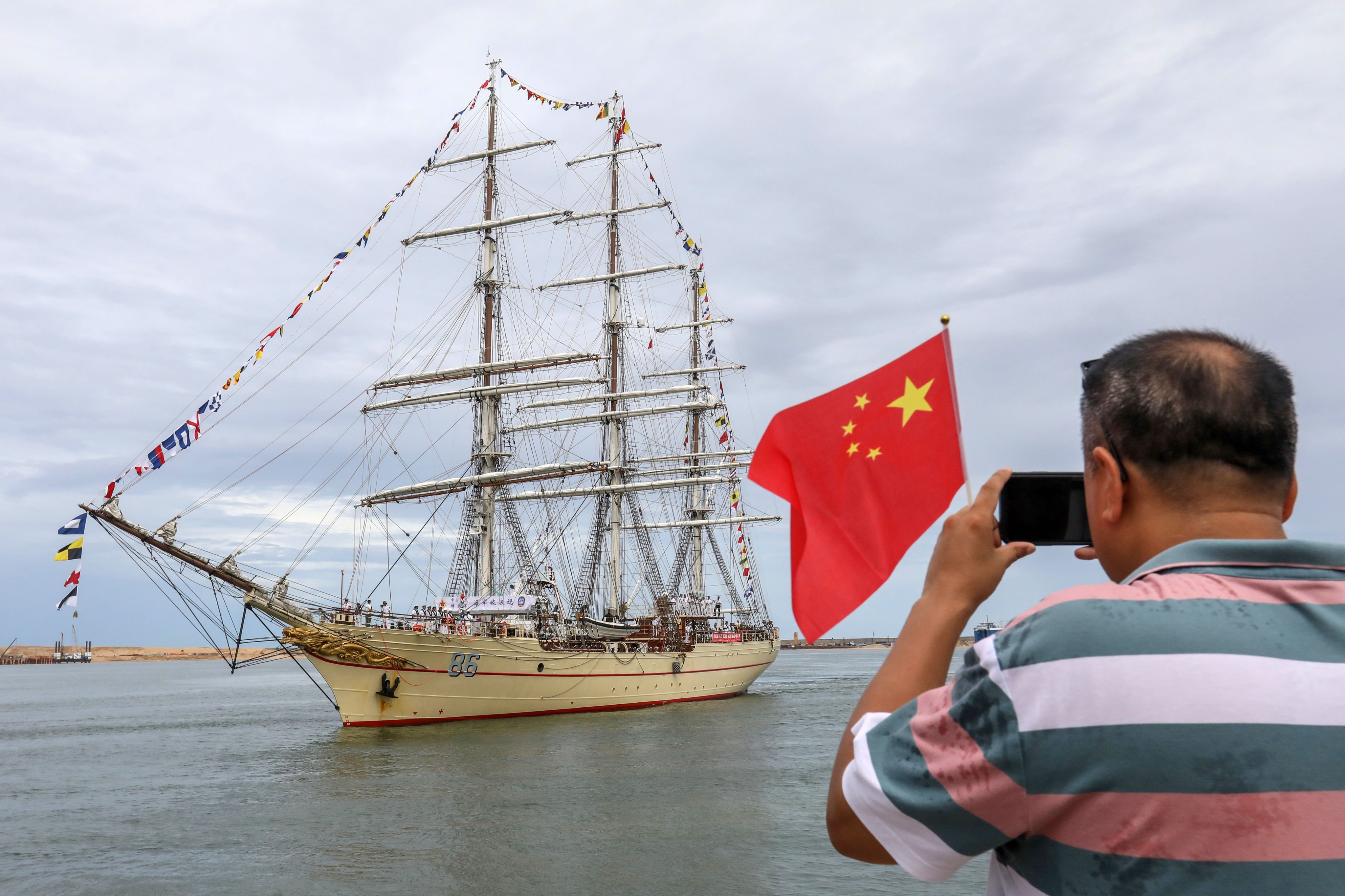 Po Lang is a triple-masted tall ship. Photo: EPA-EFE