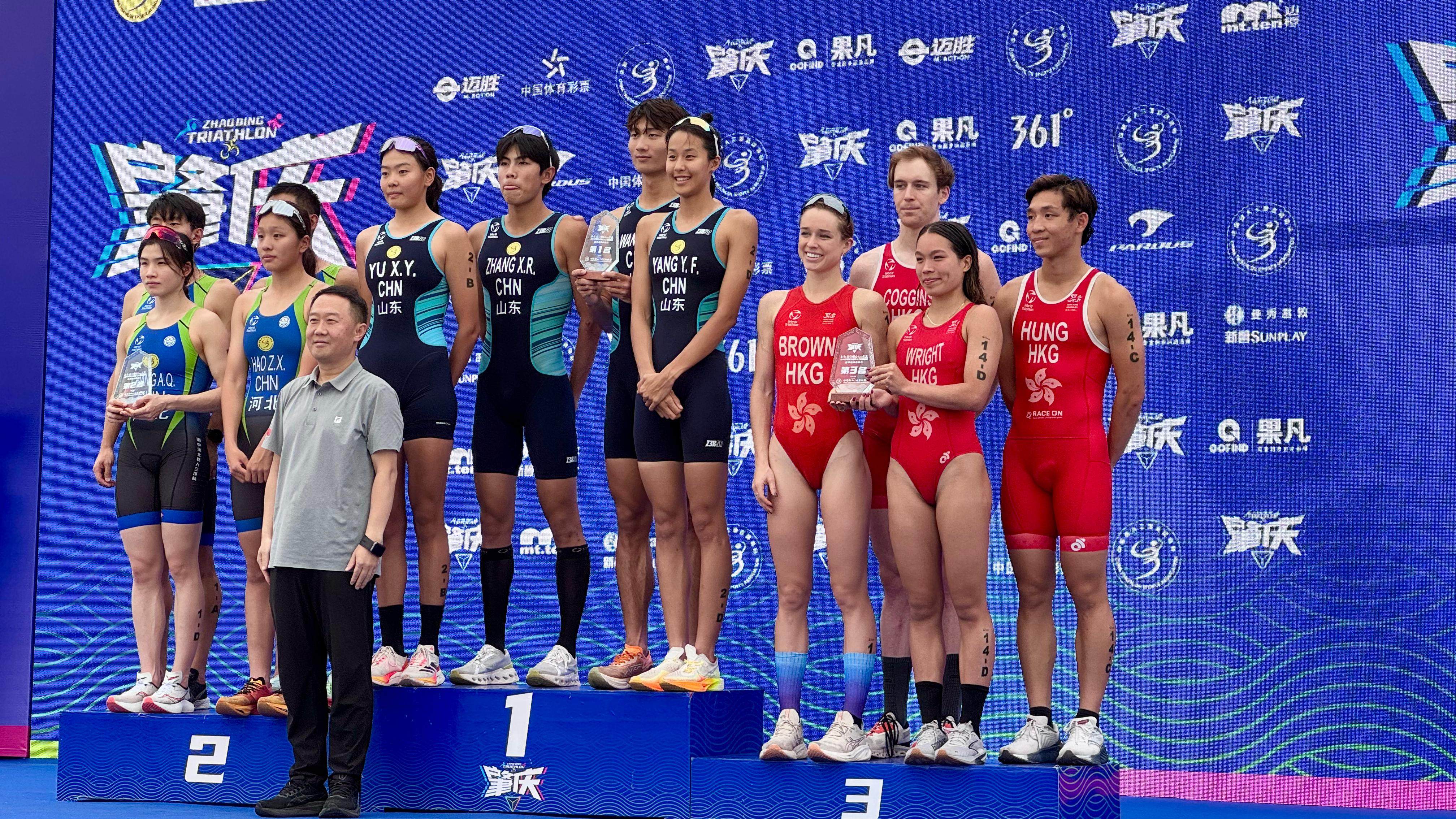 Hong Kong’s relay team finished third at the China national championships. Photo: HKTA