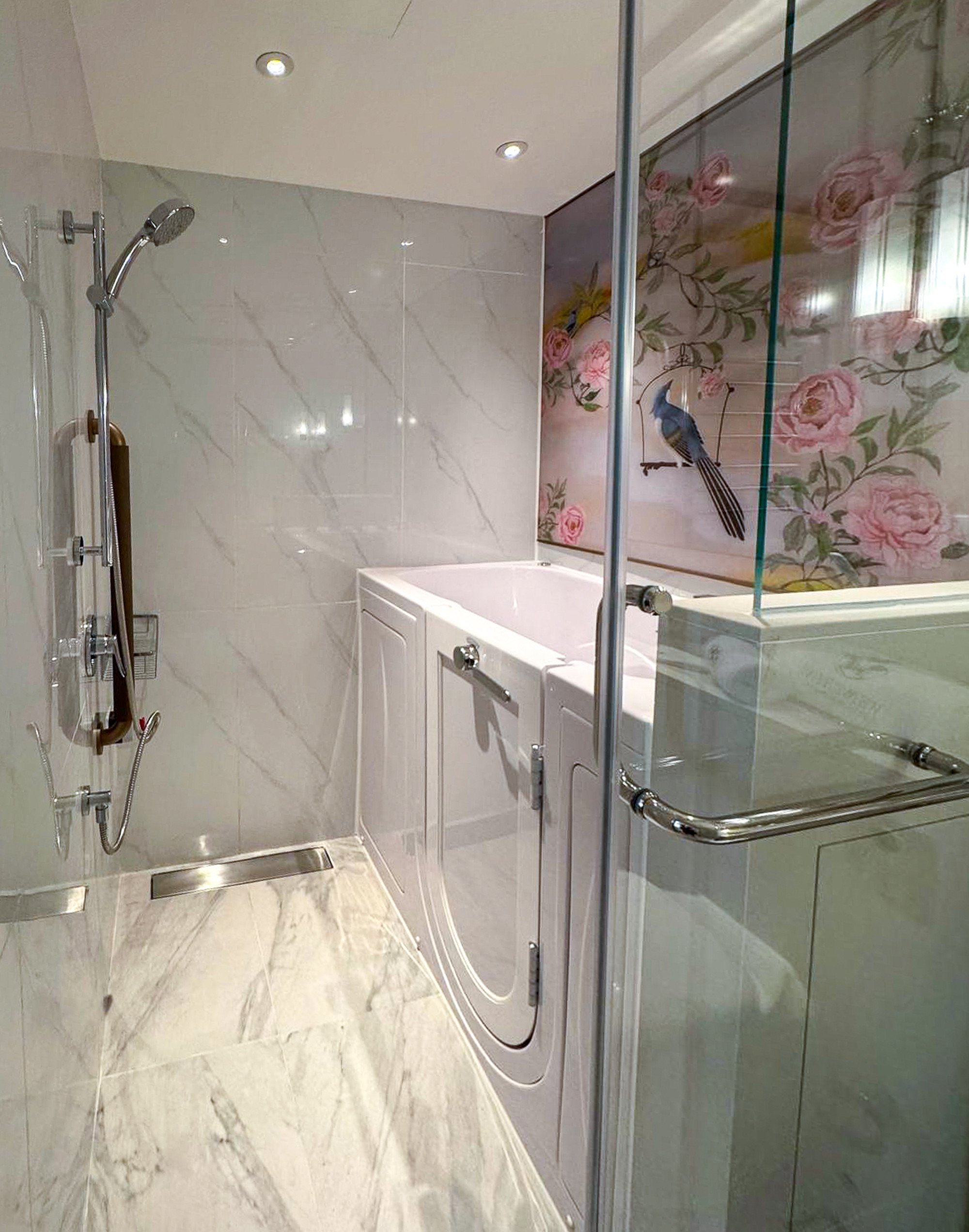 A shower room inside one of the flats at Ventria Residence. Photo: Olga Wong