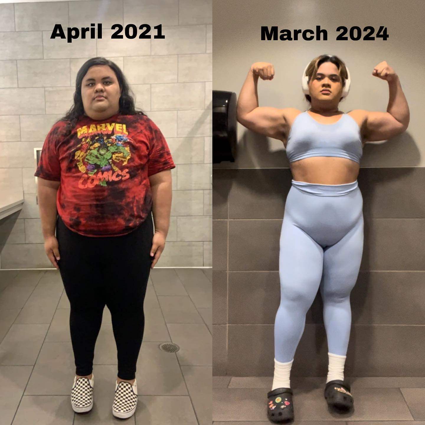 Ese Milan, a Polynesian Samoan content creator in Las Vegas, had weight-loss surgery at age 22 and started strength training. She has lost 68kg since 2021. Photo: Instagram/ese.milan