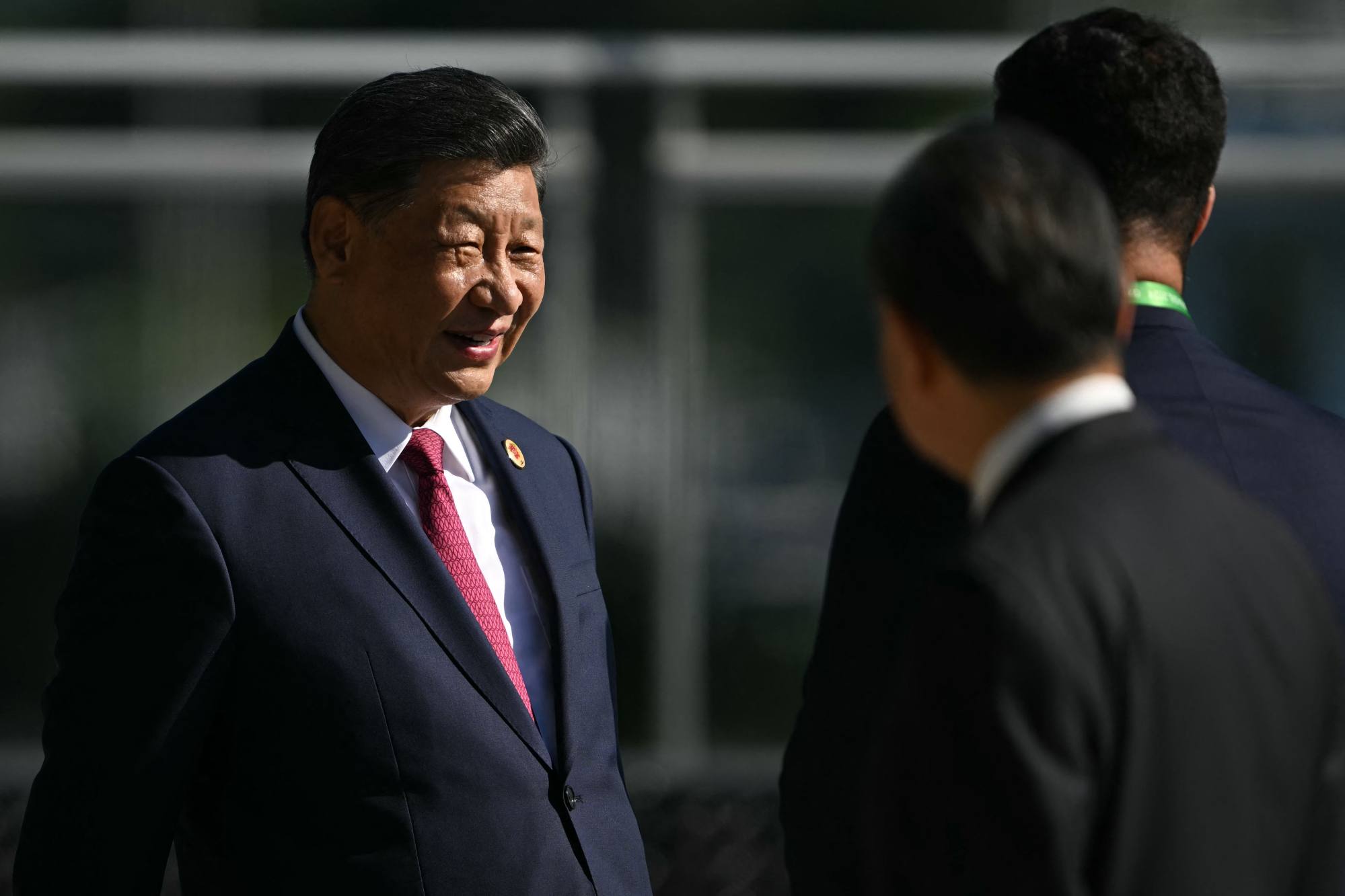 Chinese President Xi Jinping smiles at the end of the first session of the G20 leaders’ meeting in Rio de Janeiro, Brazil, on November 18, 2024. Photo AFP