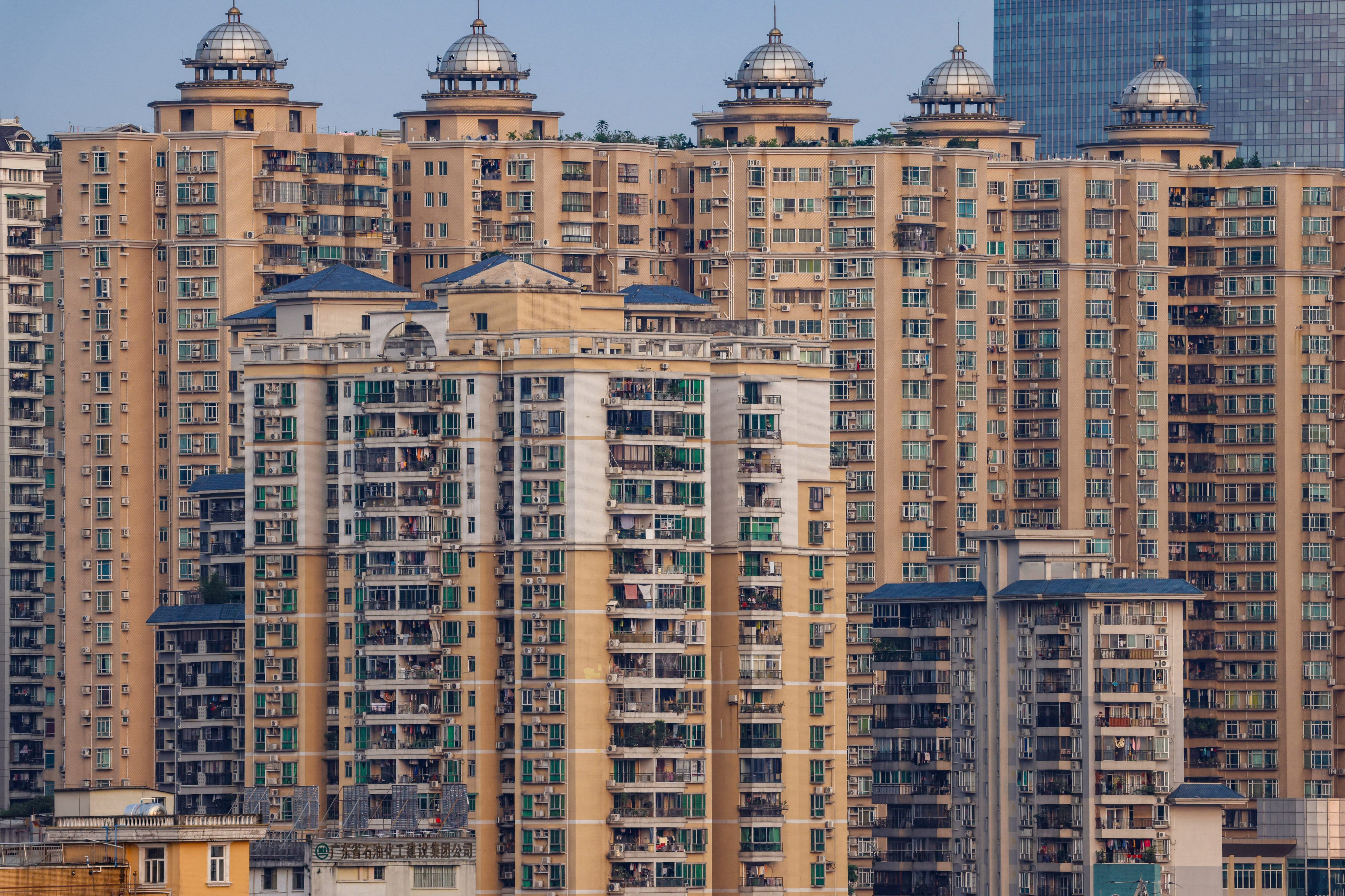 Residential buildings and apartments in Guangzhou. Photo: AFP