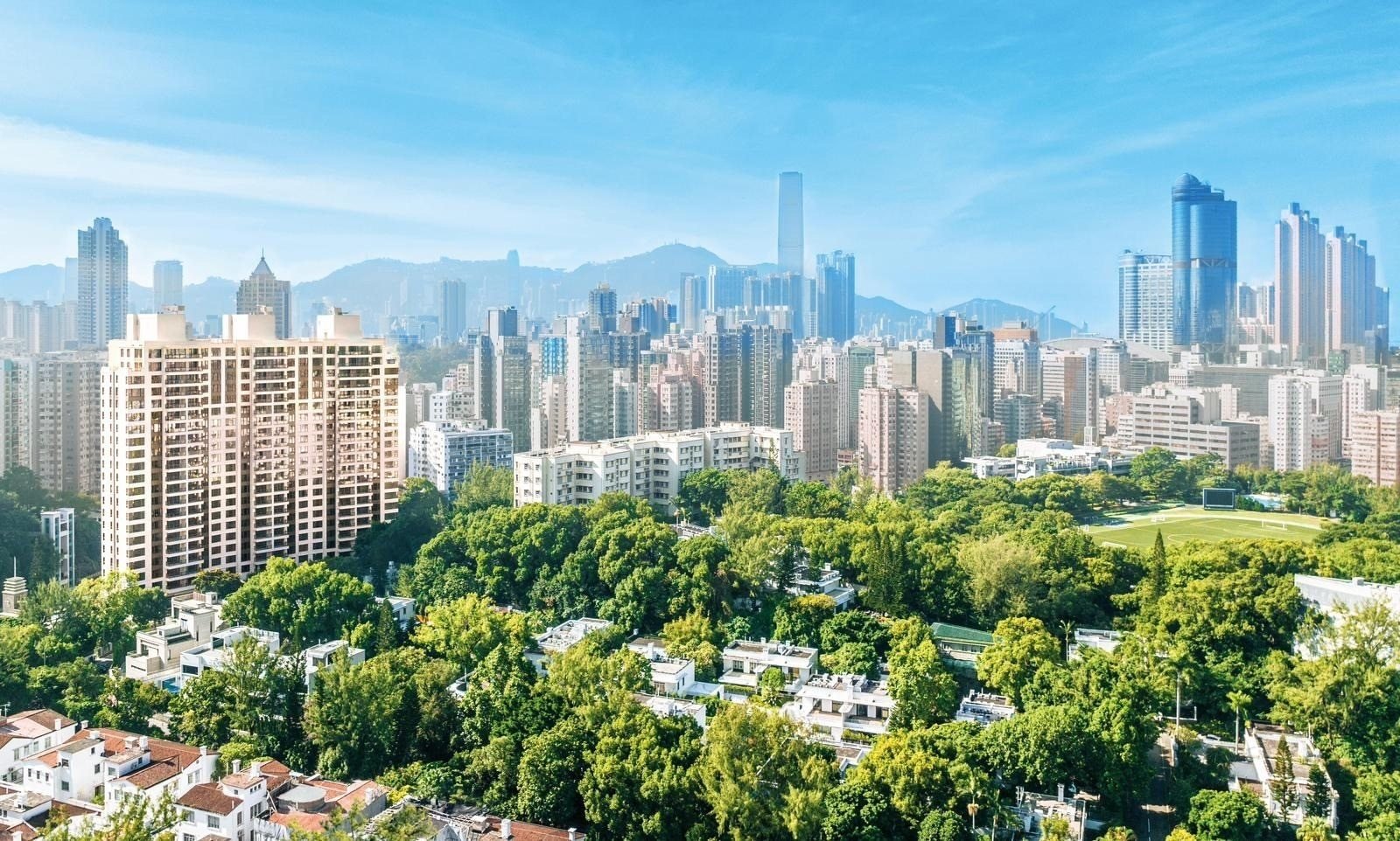 St. George’s Mansion (high-rise on the left) is nestled in the Ho Man Tin area. Photo: Sino Land