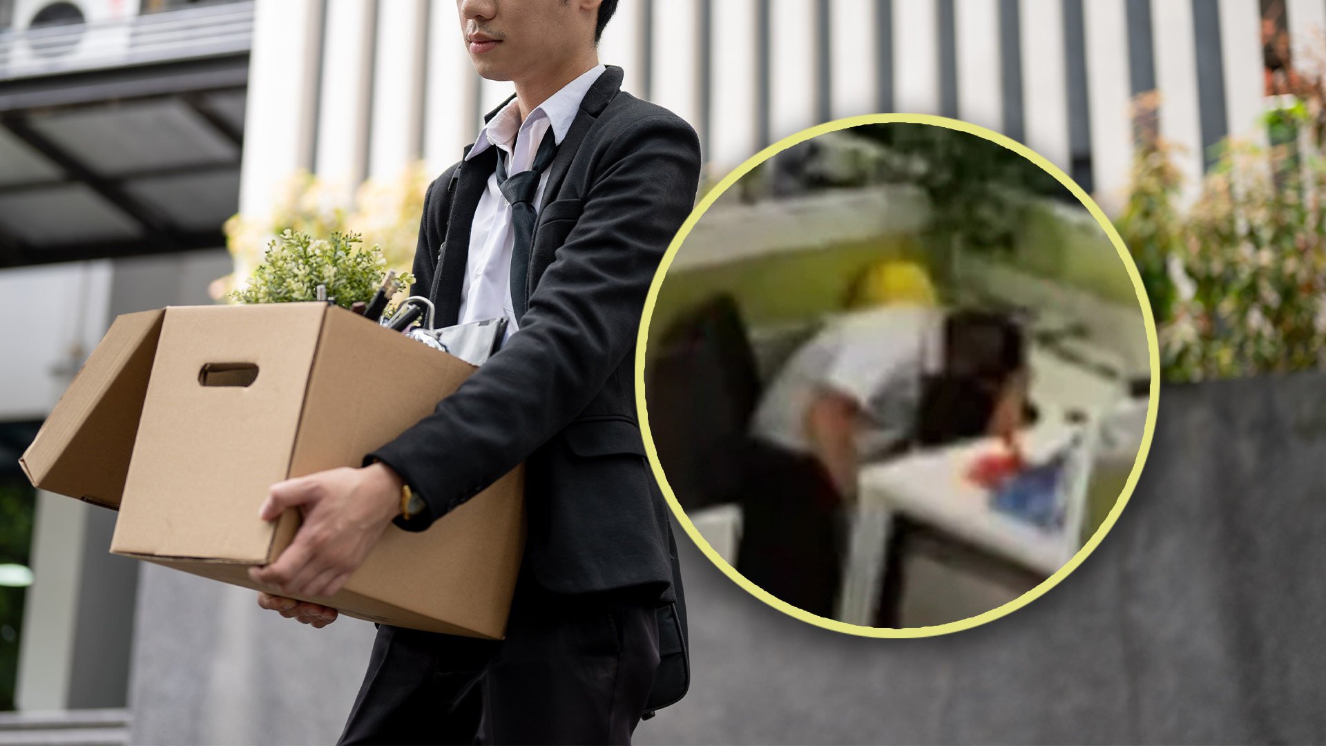 A long-serving employee in China was fired for napping after working late, sued the company, and received US$48,000 in compensation. Photo: SCMP composite/Shutterstock/Baidu