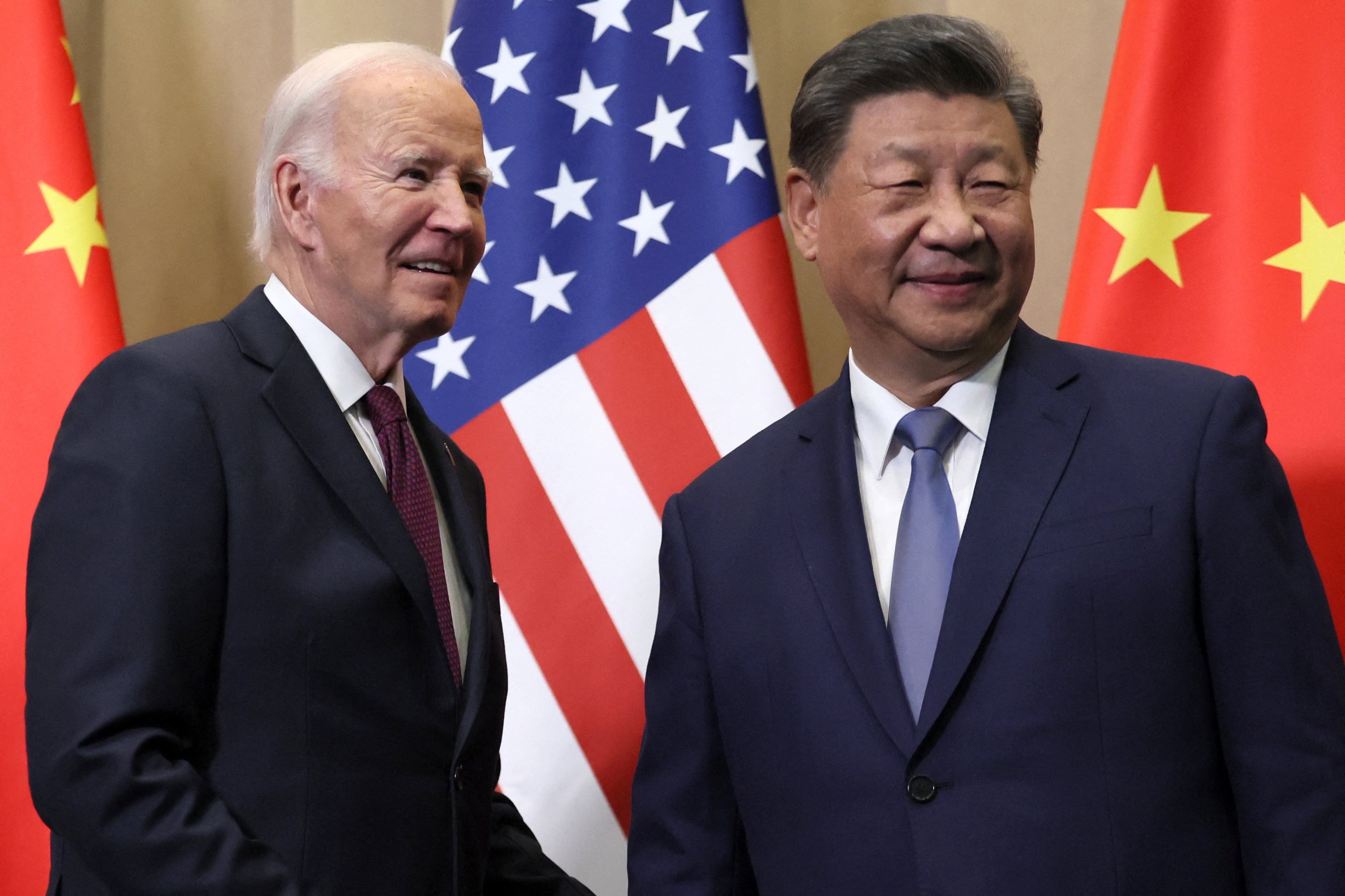 US President Joe Biden meets with China’s President Xi Jinping on the sidelines of the APEC Summit in Lima, Peru, on November 16, 2024. Photo: Reuters