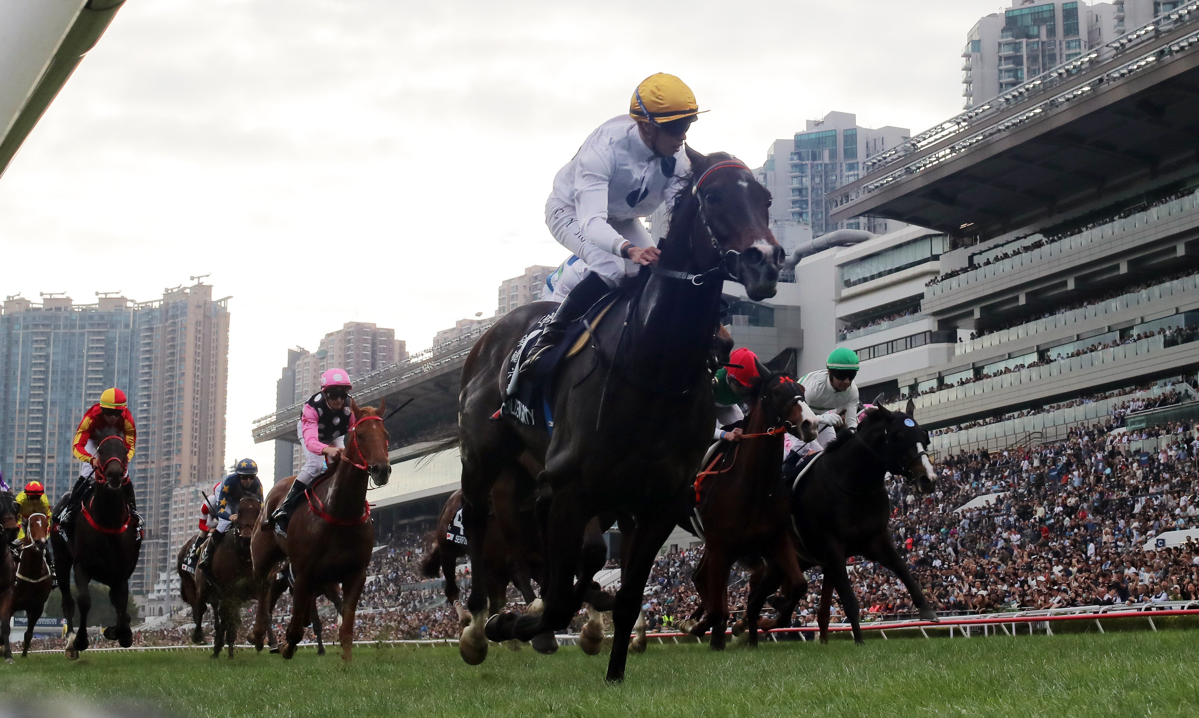 Golden Sixty salutes at last year’s Hong Kong International Races. Photo: Kenneth Chan