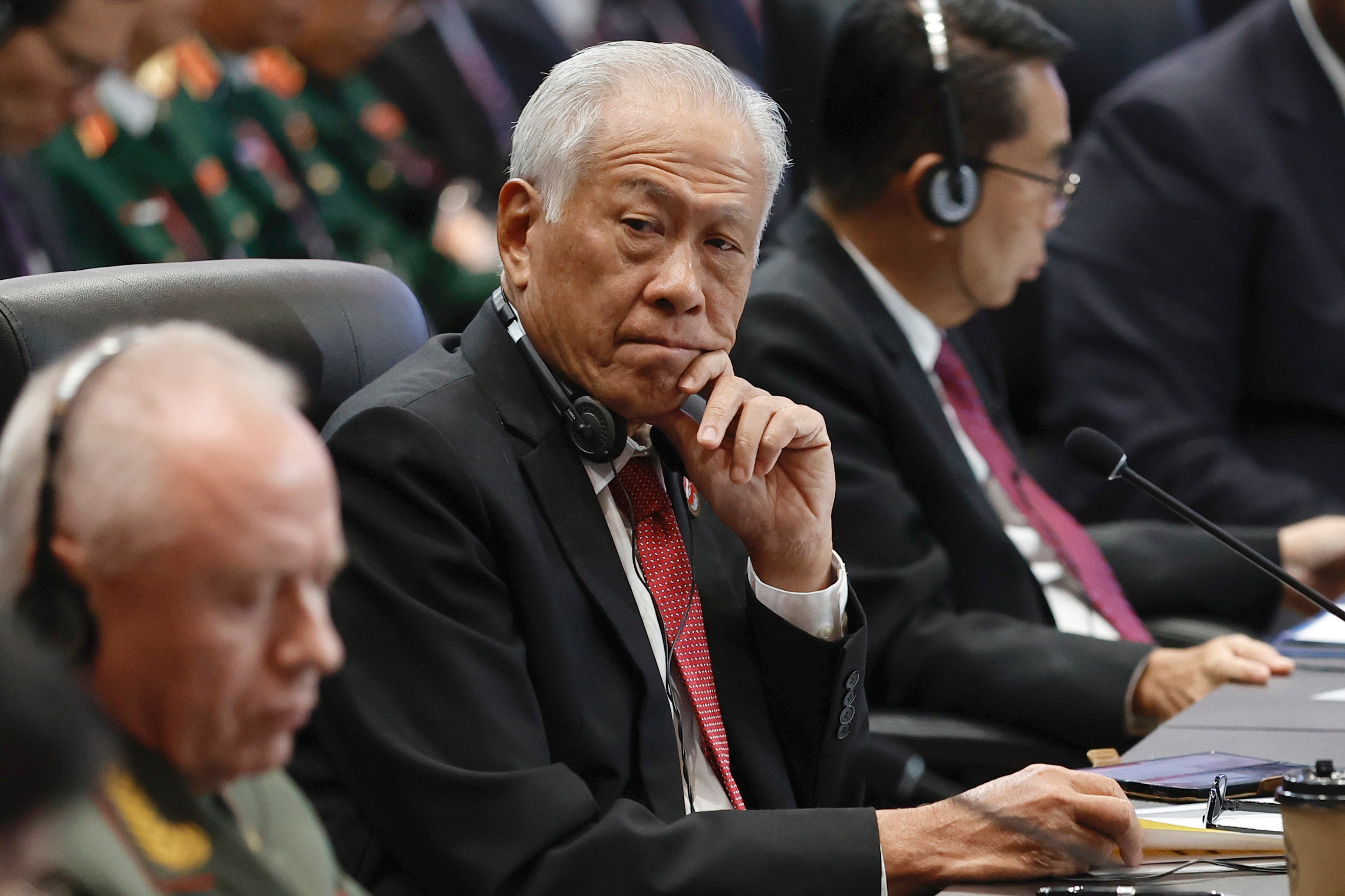 Singapore’s Defence Minister Ng Eng Hen attends an Asean Defence Ministers’ Meeting Plus in Jakarta, Indonesia, in November 2023. Photo: Pool/AP