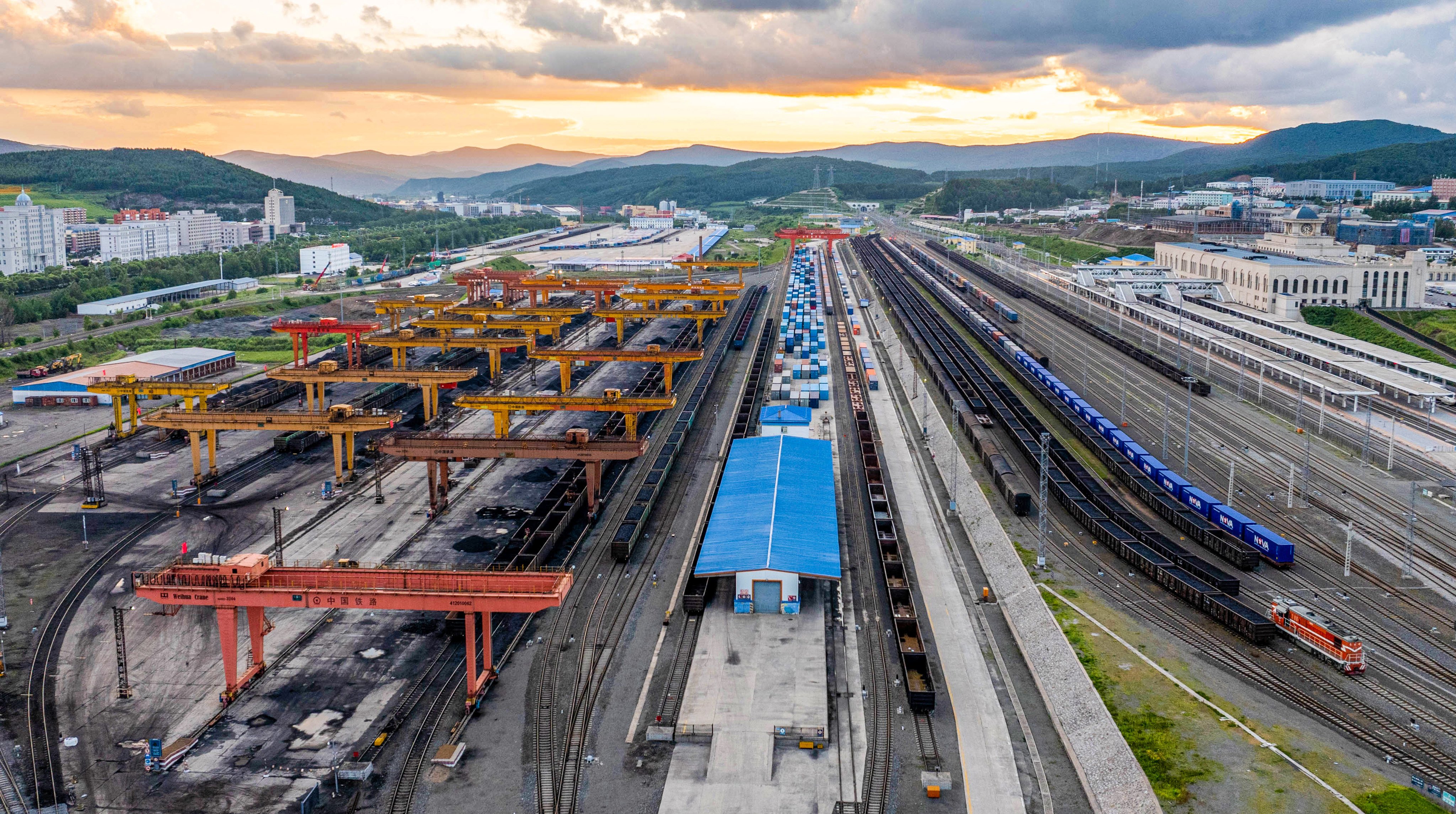 China’s border with Central Asia, such as Manzhouli Port, has been named as a security concern related to population shrinkage. Photo: Xinhua