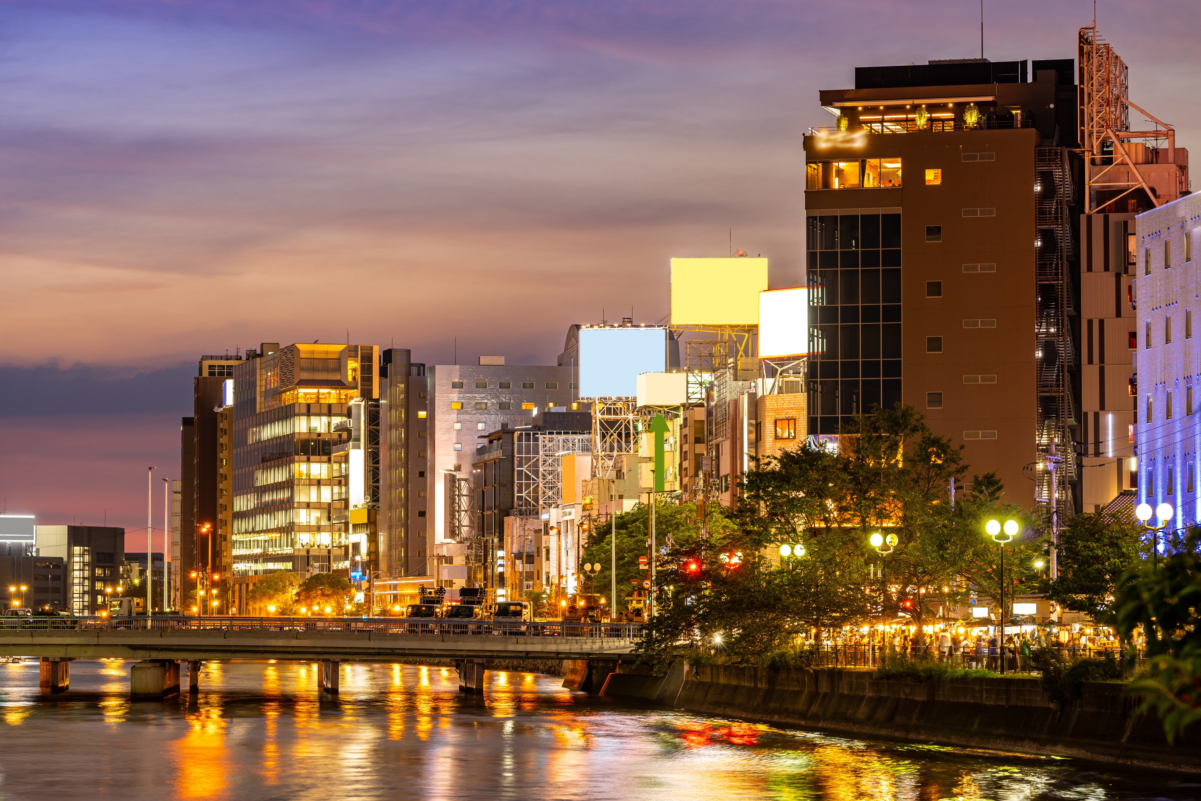 Fukuoka old town along the Naka river. Photo: Shutterstock