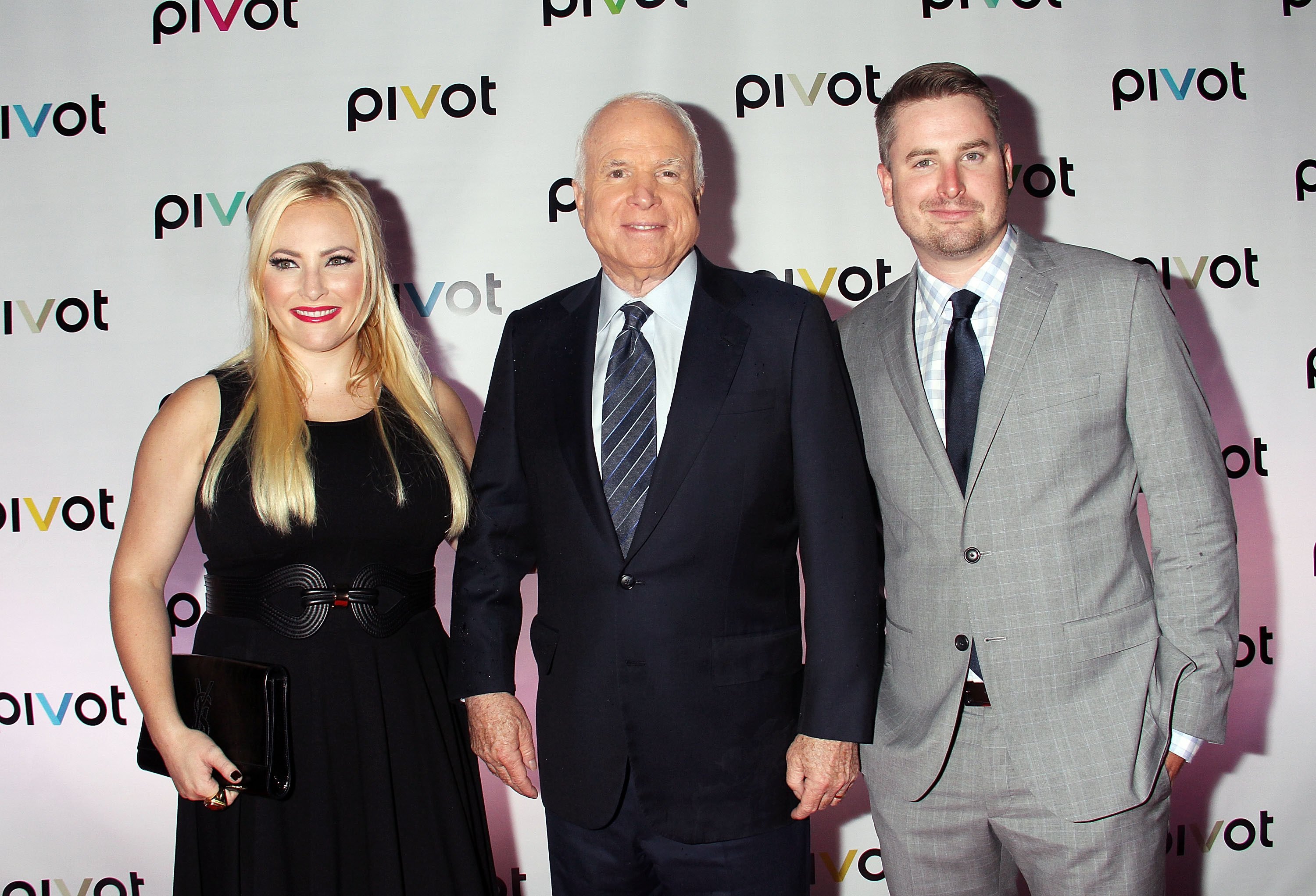 Jimmy McCain, with his father John McCain and sister Meghan McCain attending an event in 2013, in New York City. Photo: Getty Images