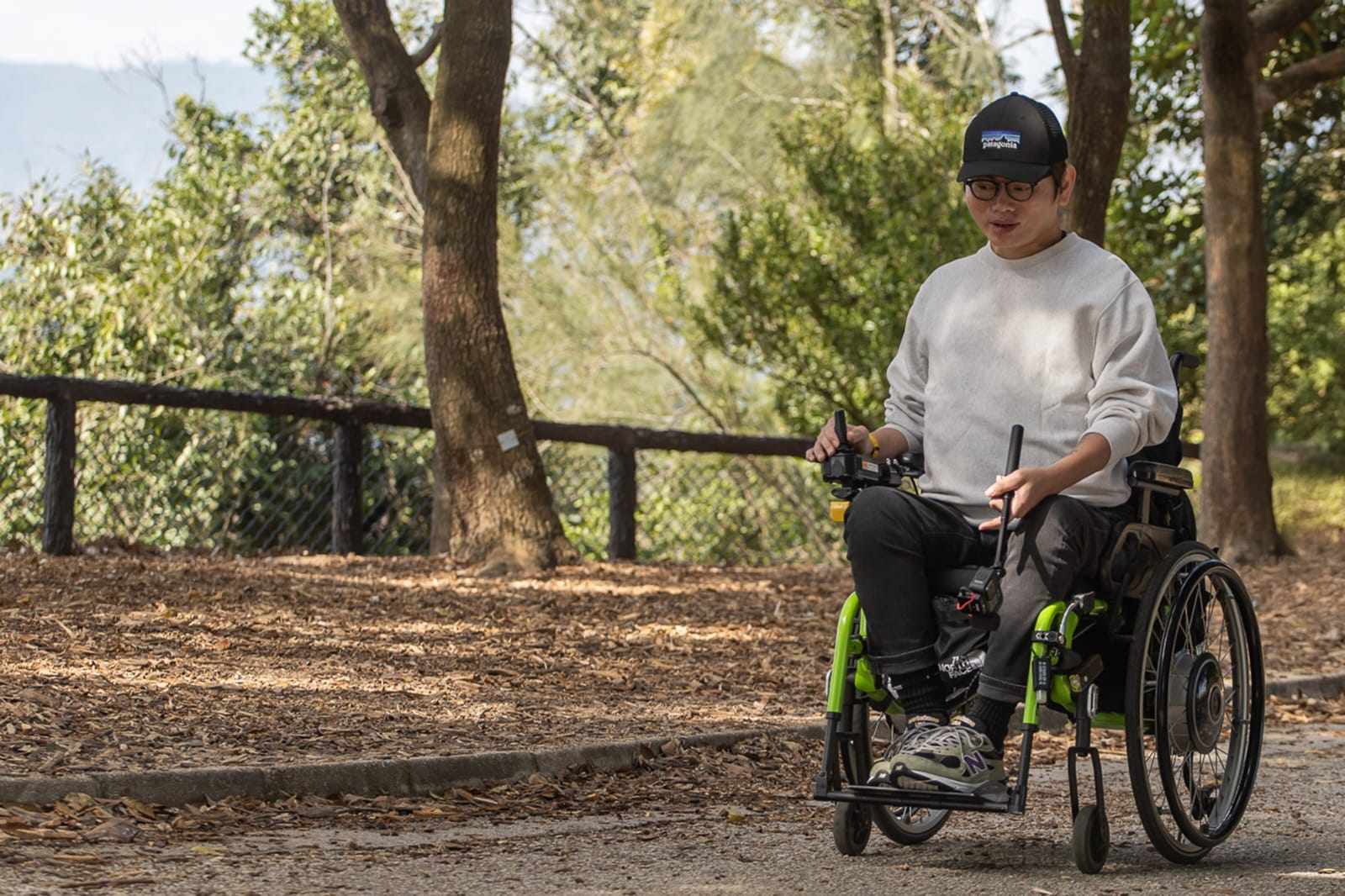 Keith Chan enjoys the Tai Tong Nature Trail in Tai Lam Country Park on a trip organised by Parks and Trails. Photo: Handout