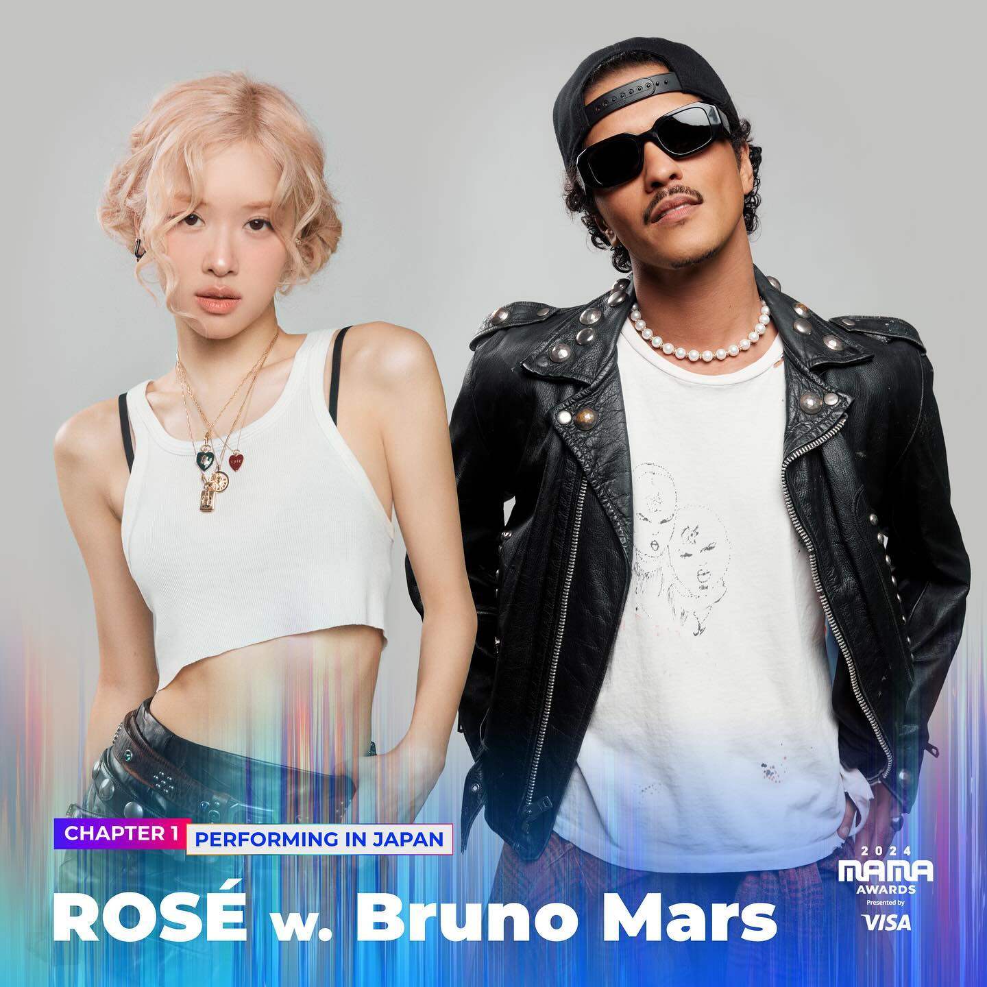 Rosé and Bruno Mars performed their song APT live for the first time at the MAMA Awards show in Osaka, Japan, on November 22, 2024, where they won the Global Sensation award. Photo: Instagram/@mnet_mama