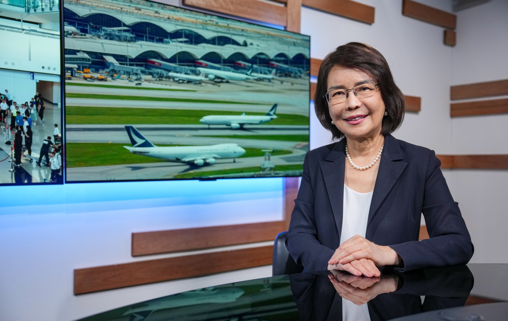 Airport Authority acting CEO Vivian Cheung says she is confident the remaining phases of the development are on track, underlined by the authority’s record of opening the three-runway system on time and within budget. Photo: May Tse